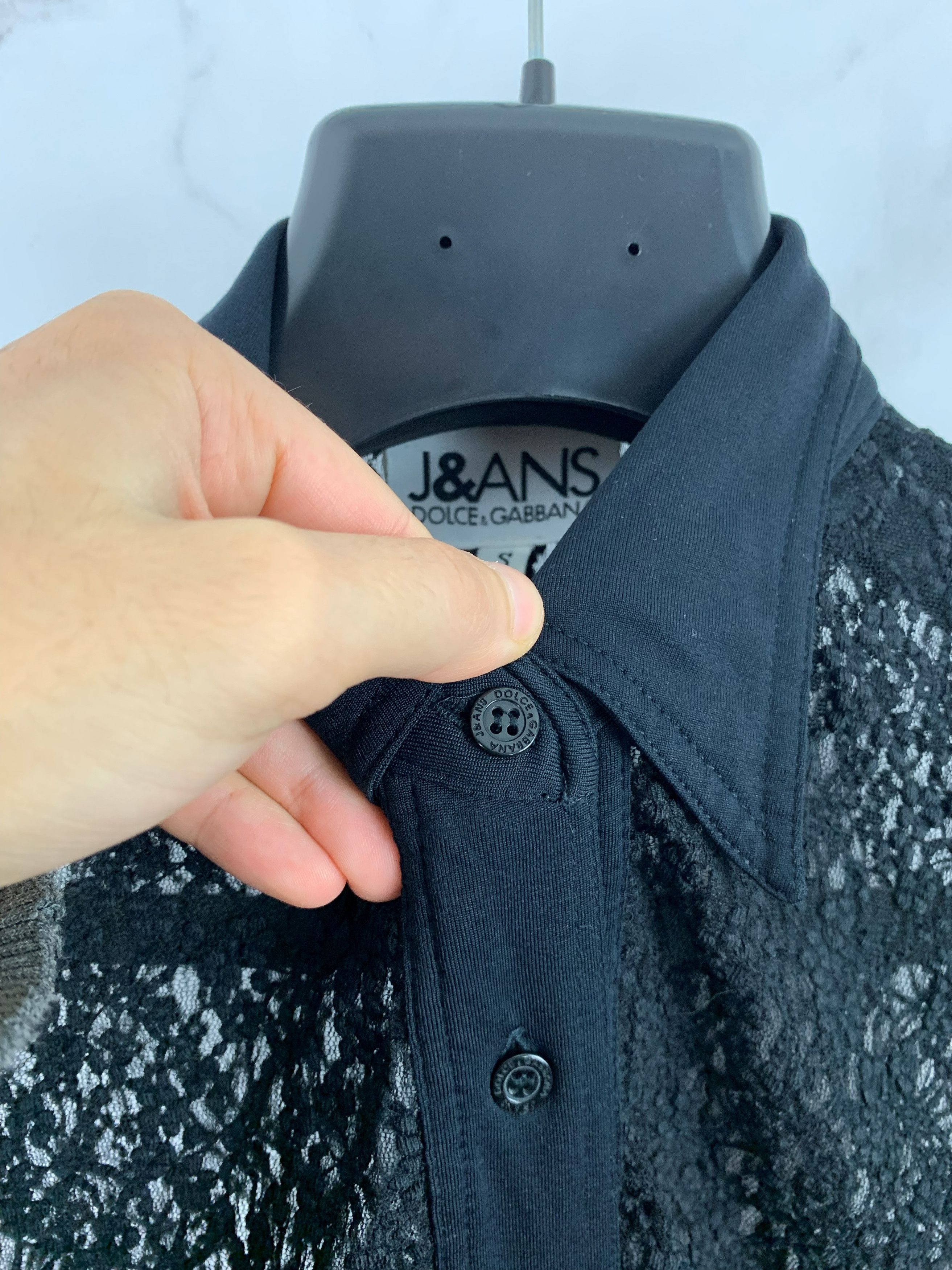 Dolce & Gabbana Vintage Dolce Gabbana Crochet Button Shirt Size S Size S / US 4 / IT 40 - 12 Thumbnail