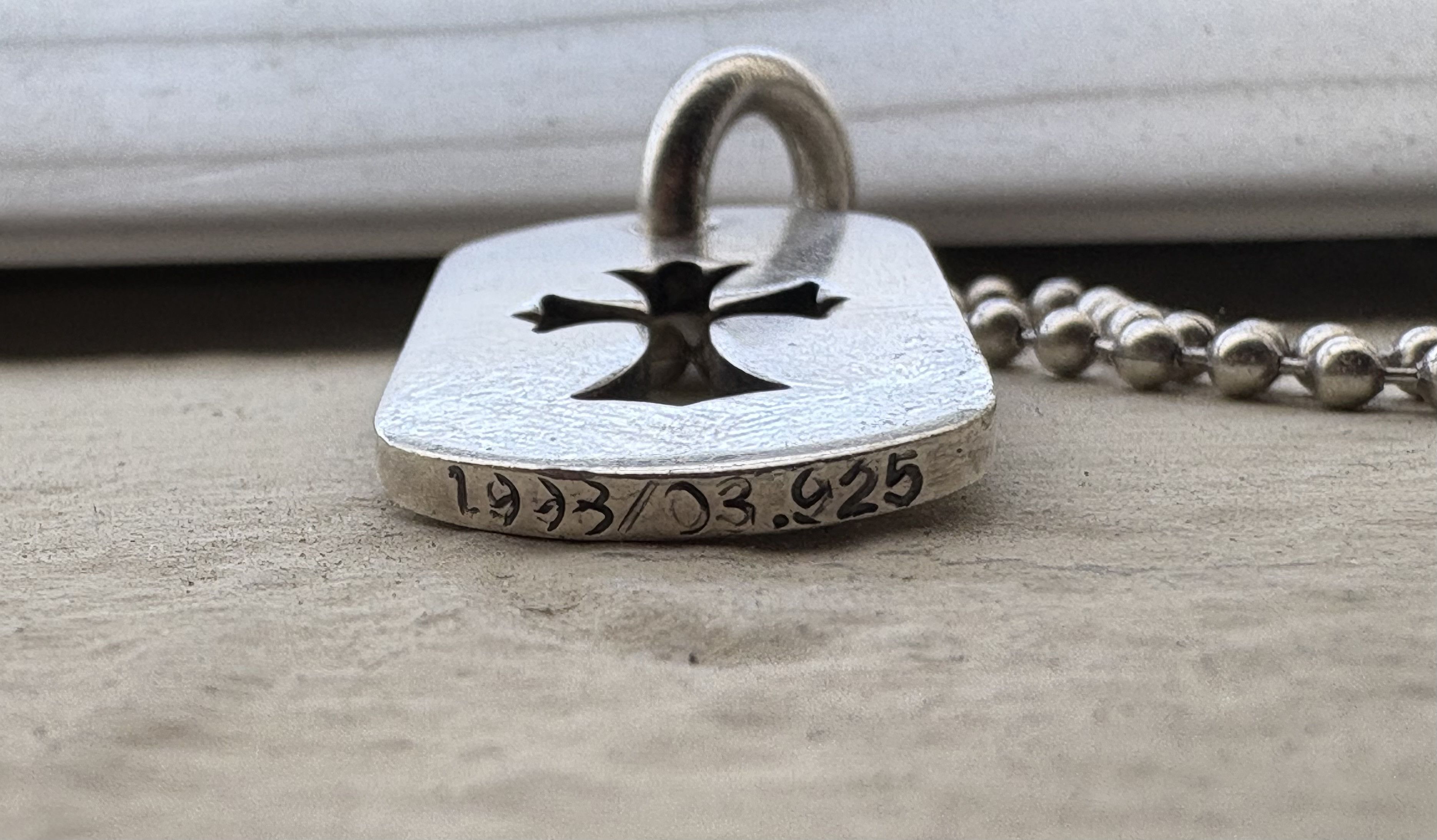 Chrome Hearts Chrome Hearts Cut Out Cross Dog Tag | Grailed