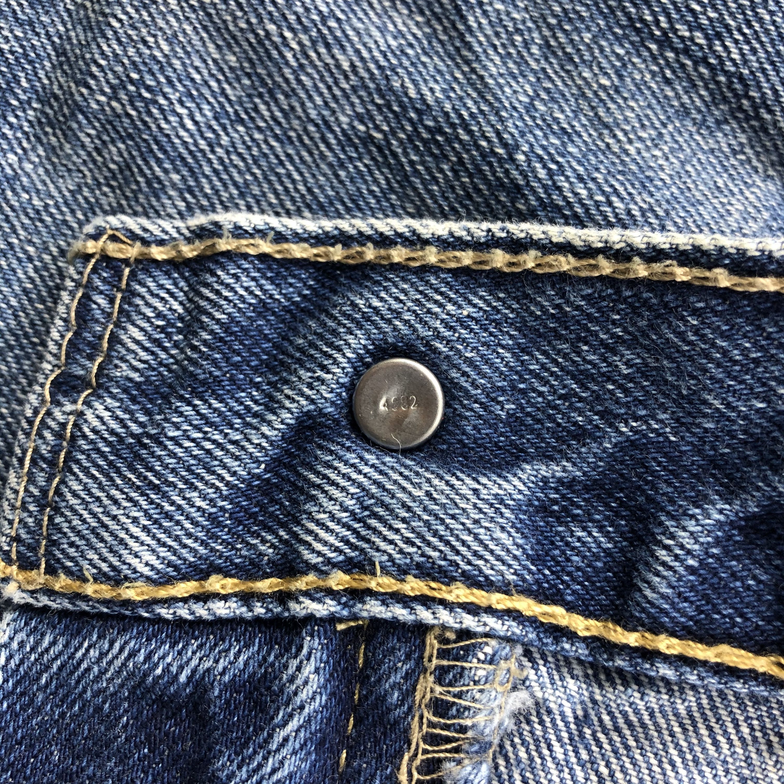 Levi's Vintage Blue Washed Levis 514 Jeans-J945 Size US 37 - 9 Thumbnail