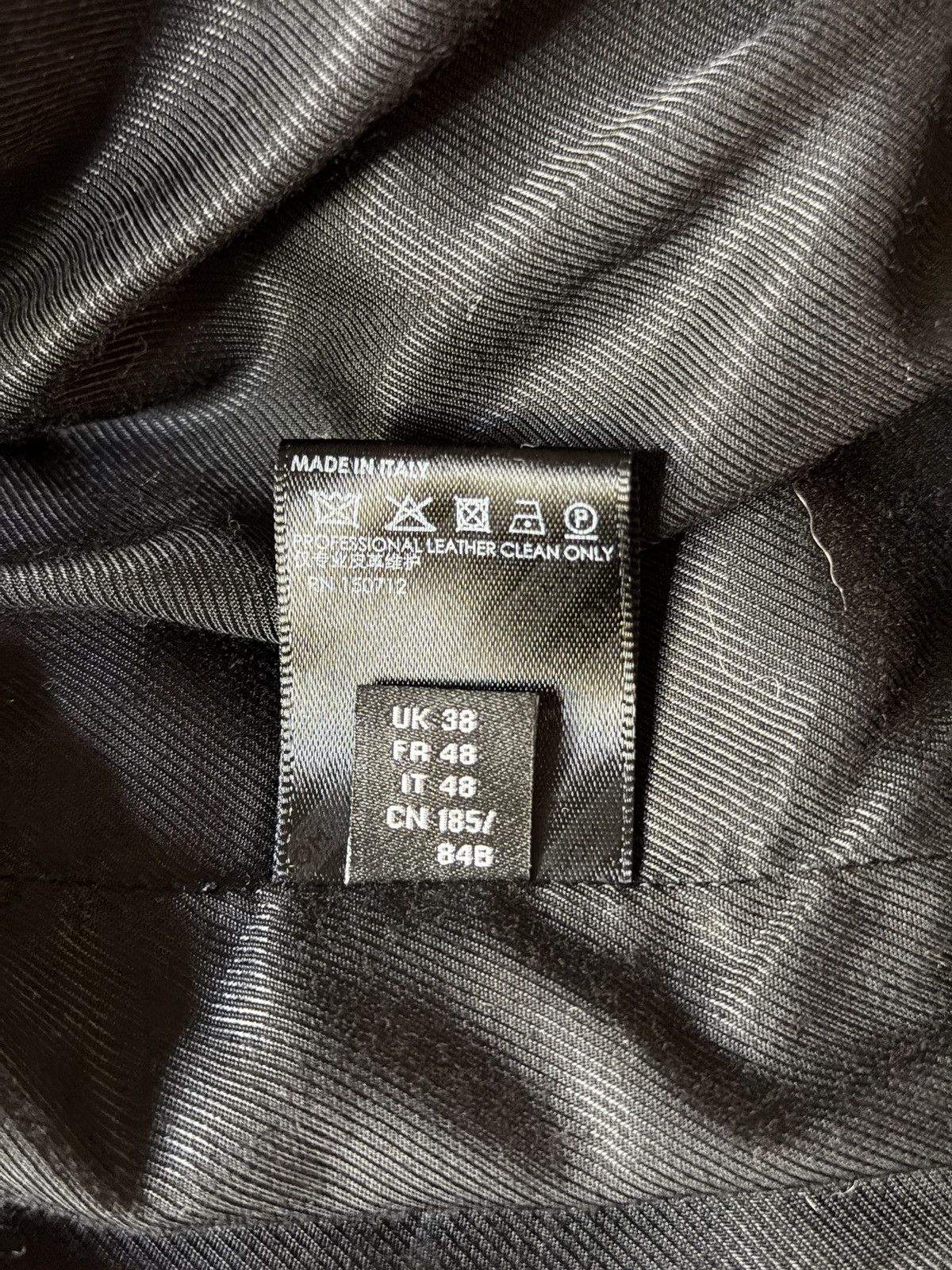 Amiri Amiri Black Leather Single Zip Biker Jacket Sz 48 Small Size US S / EU 44-46 / 1 - 5 Thumbnail