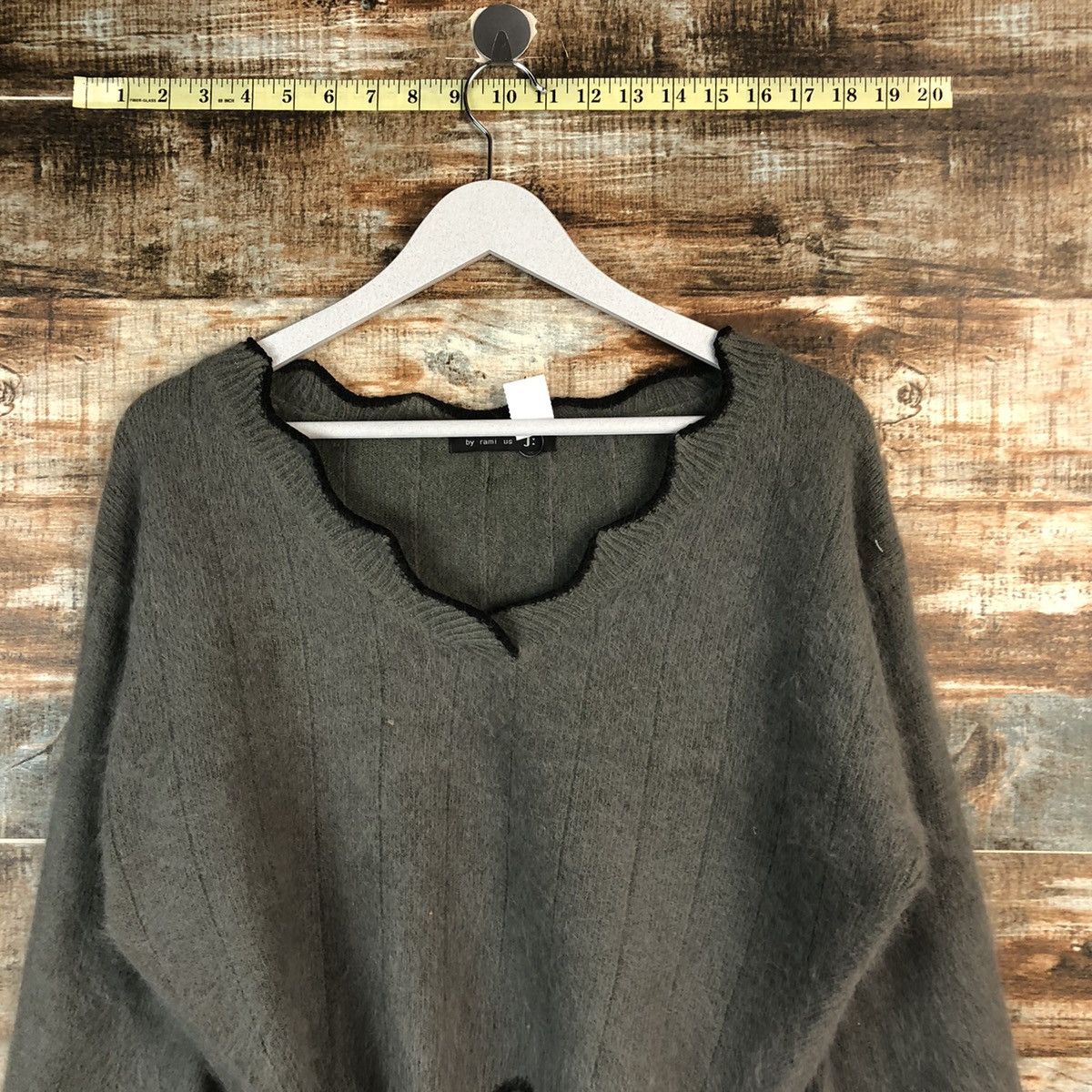 Homespun Knitwear By Rami Us Ji Grey cardigan Knitwear #A2348 Size M / US 6-8 / IT 42-44 - 2 Thumbnail