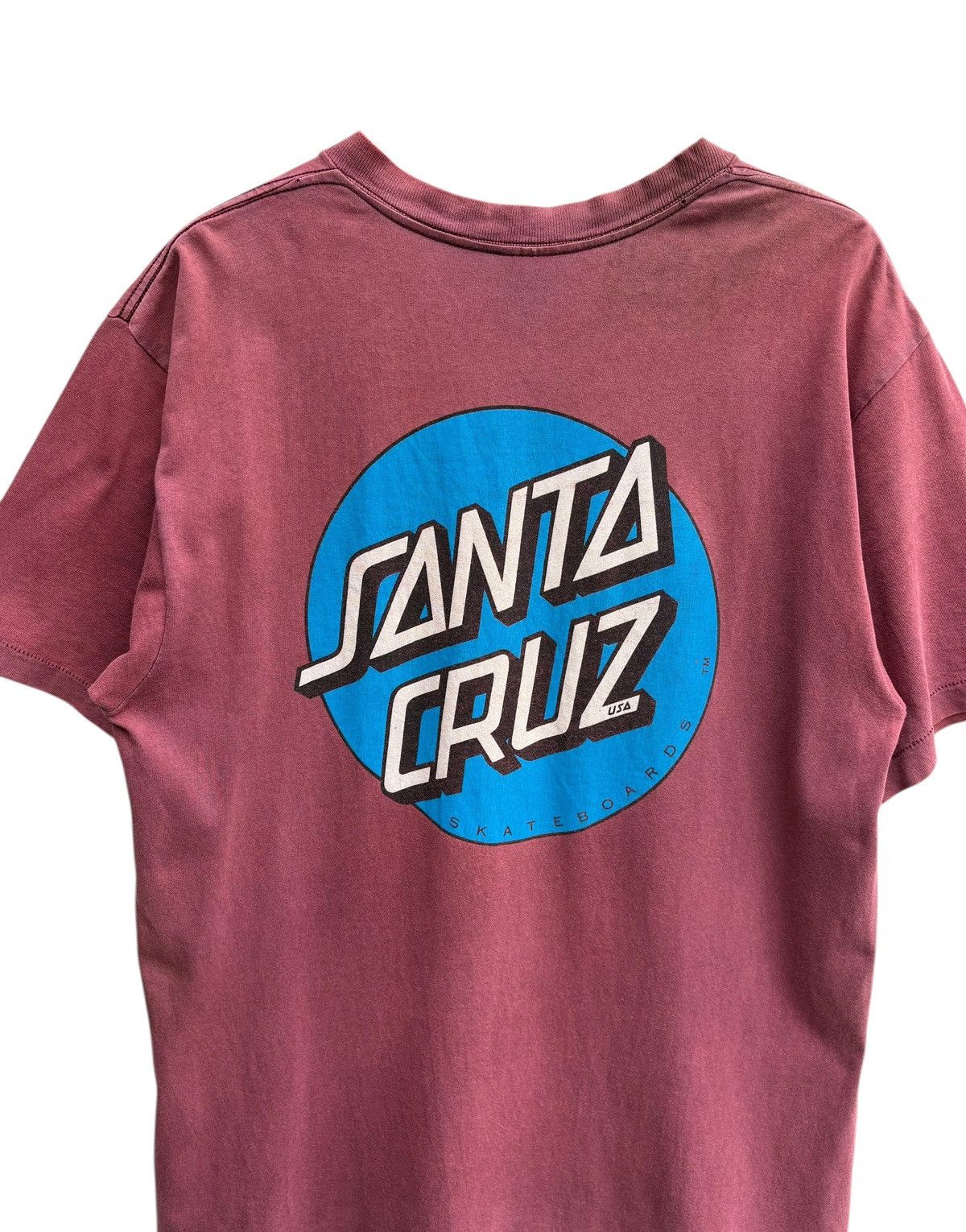 Santa Cruz Skateboards Vintage 90’s Santa Cruz Skateboards OG Logo Distressed Shirt Size US M / EU 48-50 / 2 - 14 Thumbnail