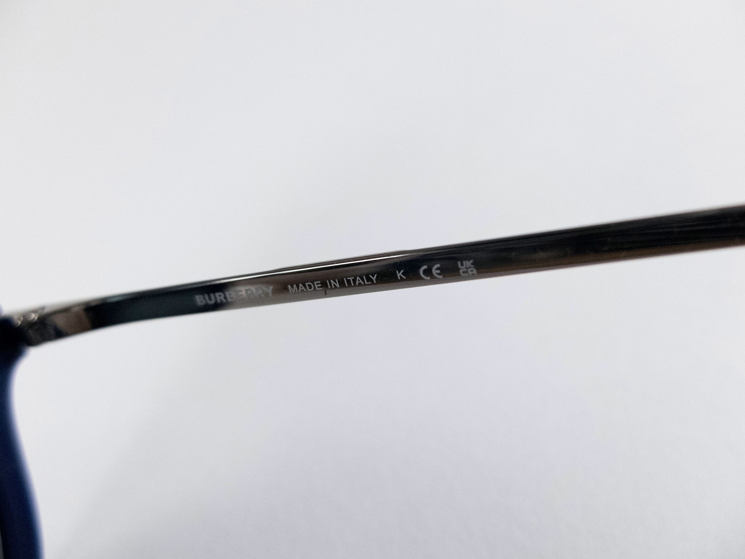 Burberry BURBERRY navy blue acetate and metal oval sunglasses Size ONE SIZE - 13 Thumbnail