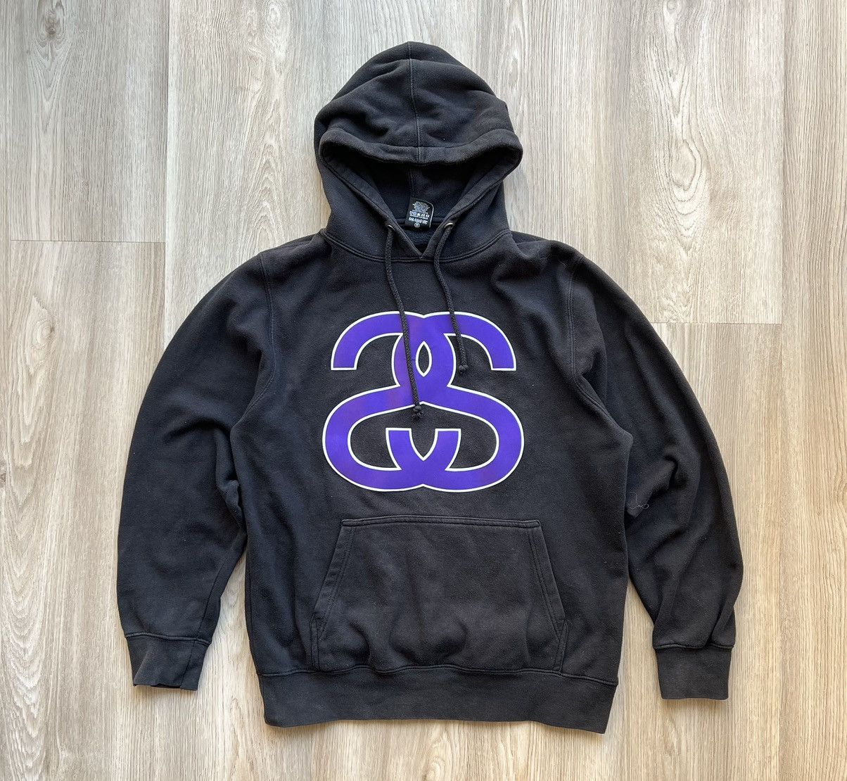 Stussy × Vintage Vintage Stussy Big Logo Hoodie Size US M / EU 48-50 / 2 - 1 Thumbnail