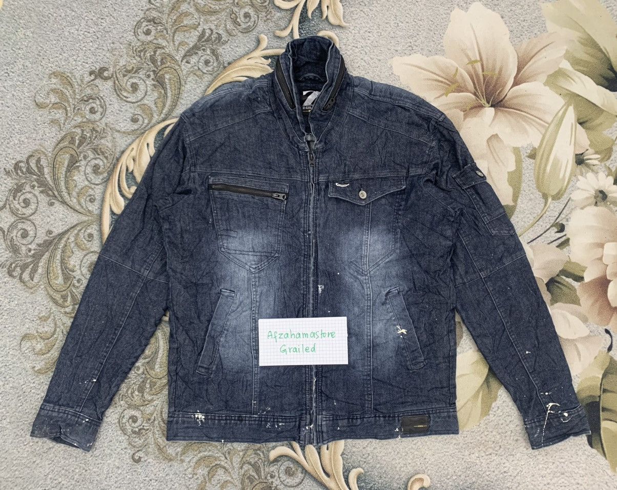 Japanese Brand Z-Dragon Hybrid Jacket With Splash Painted Size US L / EU 52-54 / 3 - 1 Thumbnail