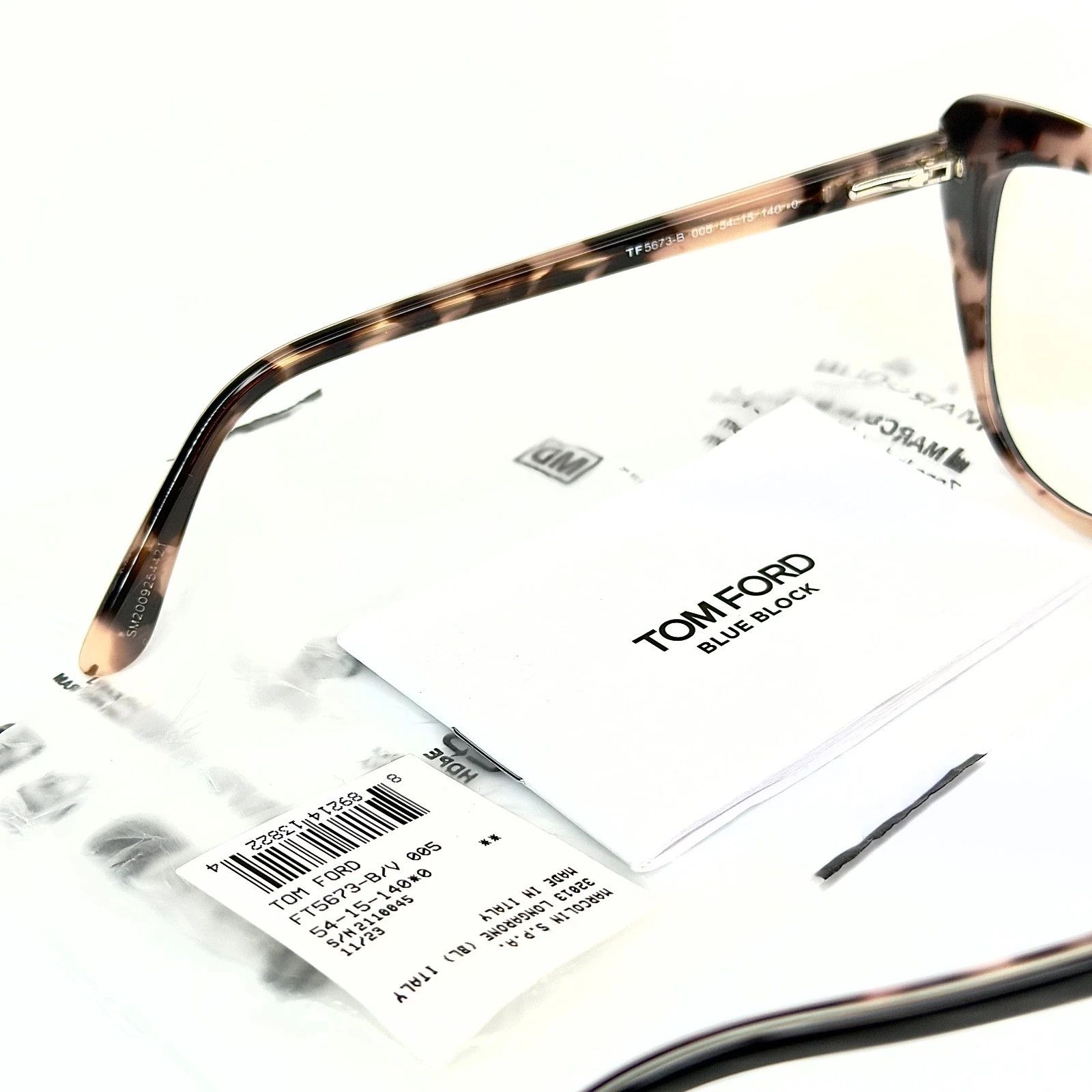 Tom Ford TOM FORD TF5673B 005 Black Purple Blue Block 5673 FT5673 Size ONE SIZE - 7 Thumbnail