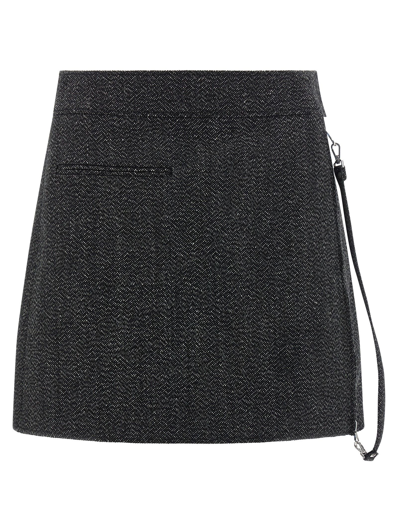 Courreges 'Zipped Caviar Mini' Skirt Size 26" / US 2 / IT 38 - 1 Thumbnail