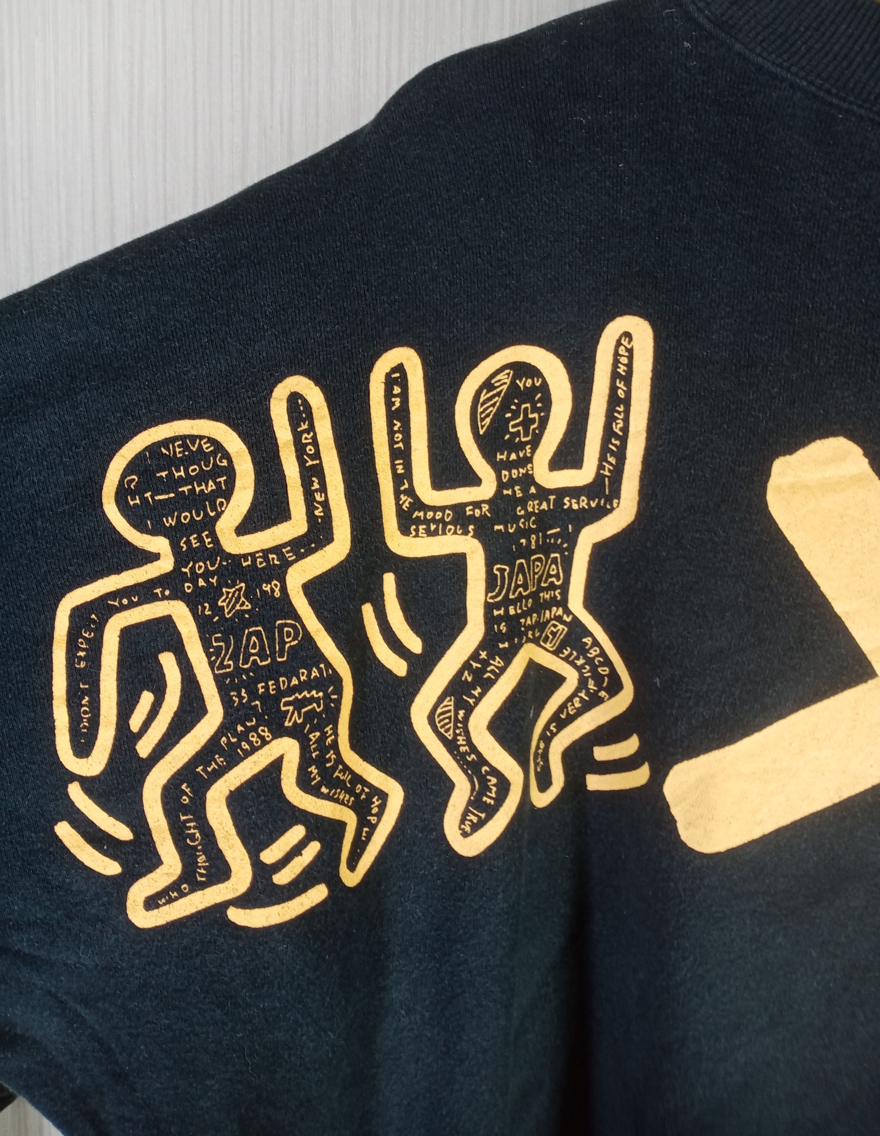 Keith Haring Rare Vintage 90s Keith Haring Zap Japan Co.Ltd Sweatshirt Size M / US 6-8 / IT 42-44 - 3 Thumbnail