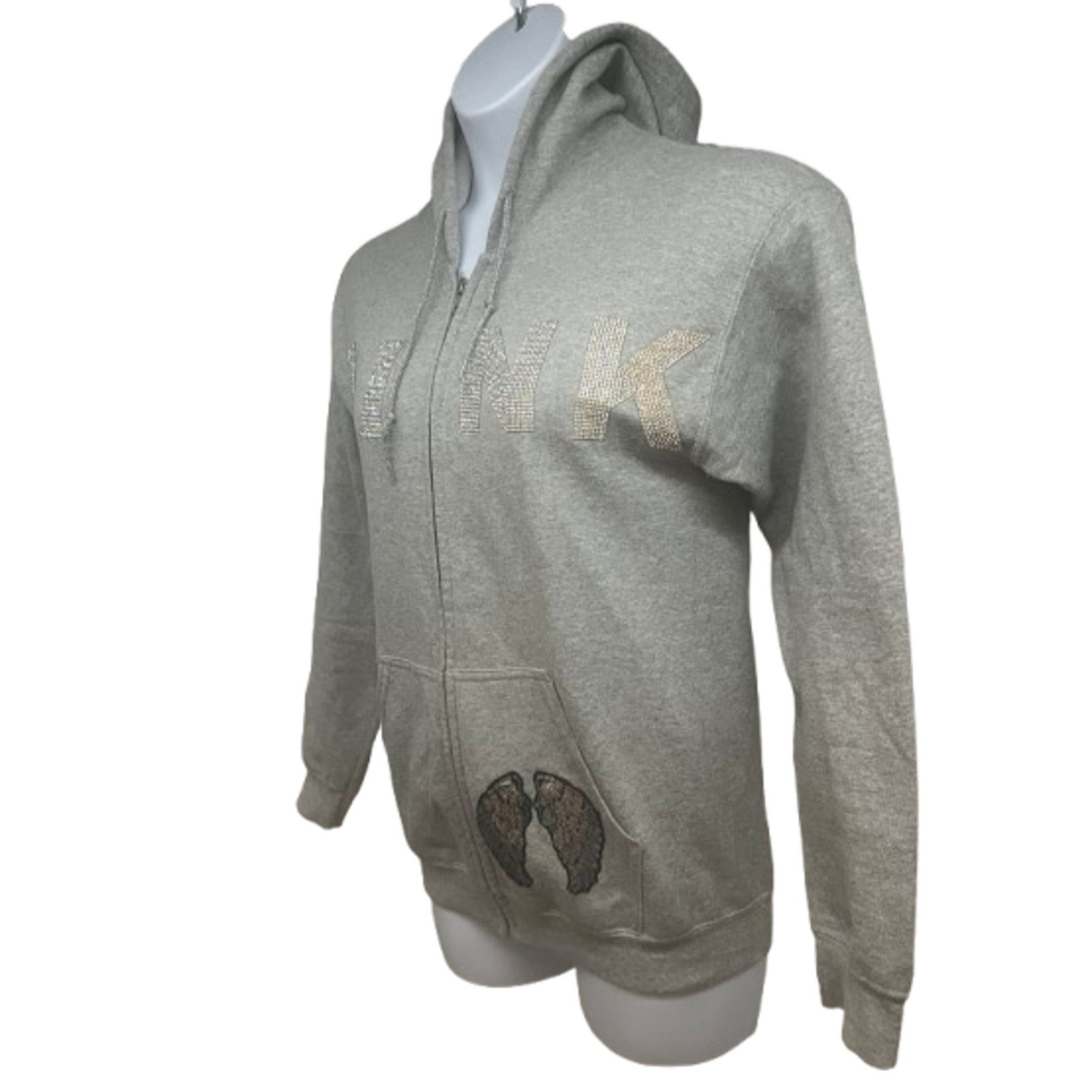 Victoria's Secret Pink Victorias Secret Angel Wings Zip Up Jacket Hoodie Small Size S / US 4 / IT 40 - 3 Thumbnail