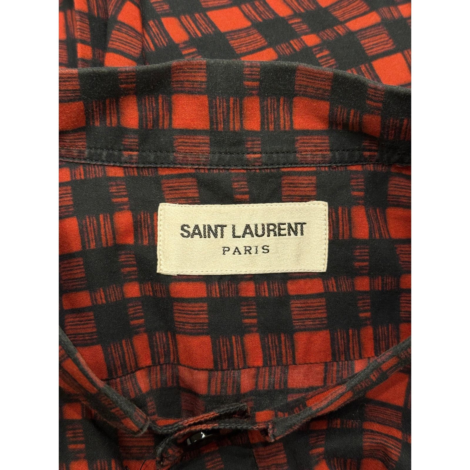 Saint Laurent Paris 2016 Saint Laurent by Hedi Slimane check button-up shirt Size US M / EU 48-50 / 2 - 5 Thumbnail