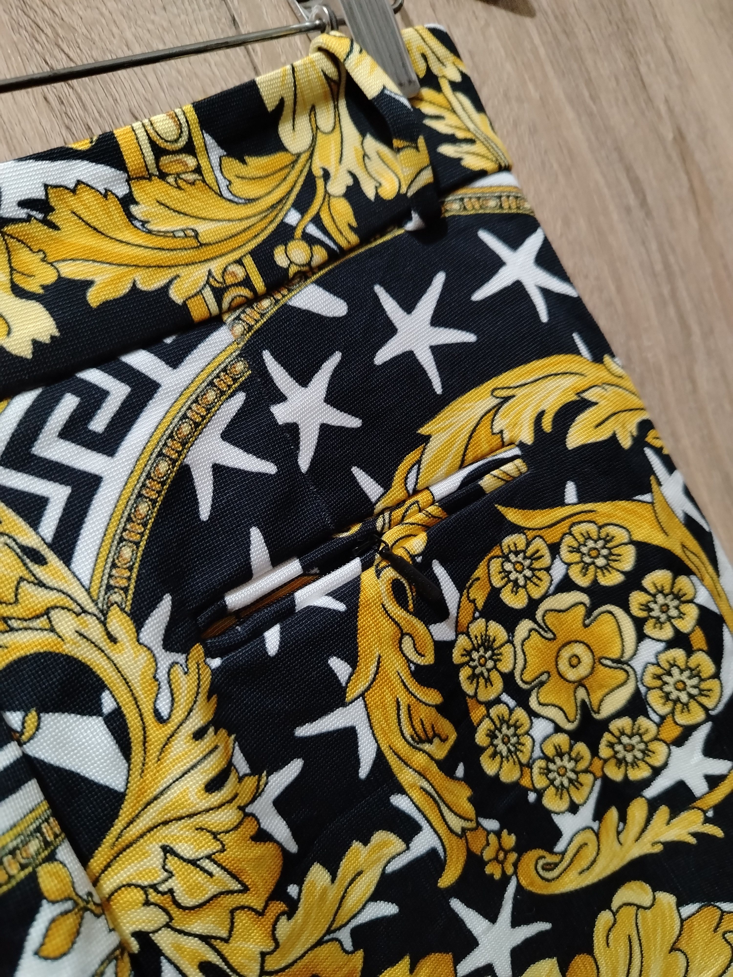 Versace VERSACE printed legging ankle zip Size 29" - 8 Thumbnail