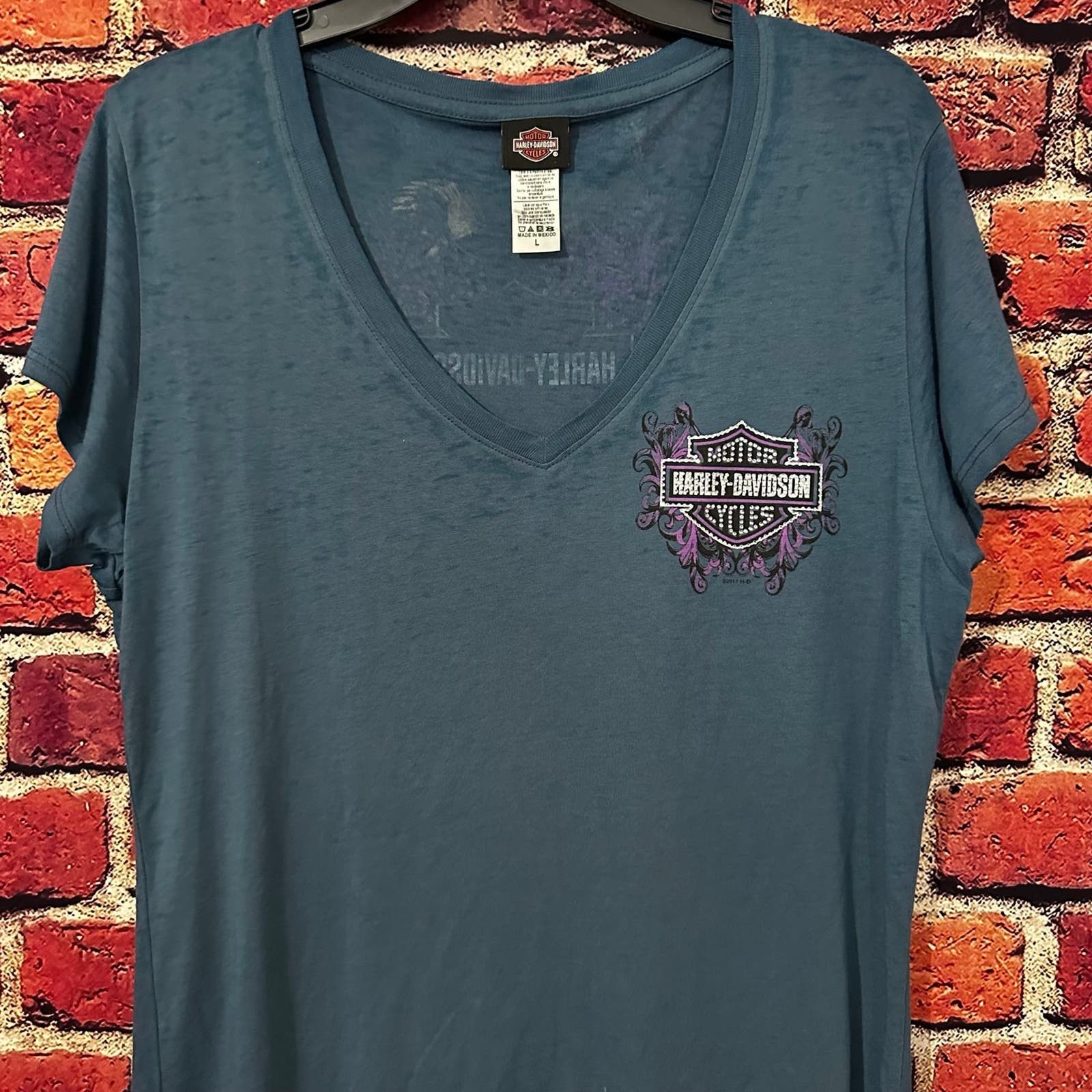 Harley Davidson Women’s Harley Davidson T-Shirt Size L / US 10 / IT 46 - 2 Thumbnail