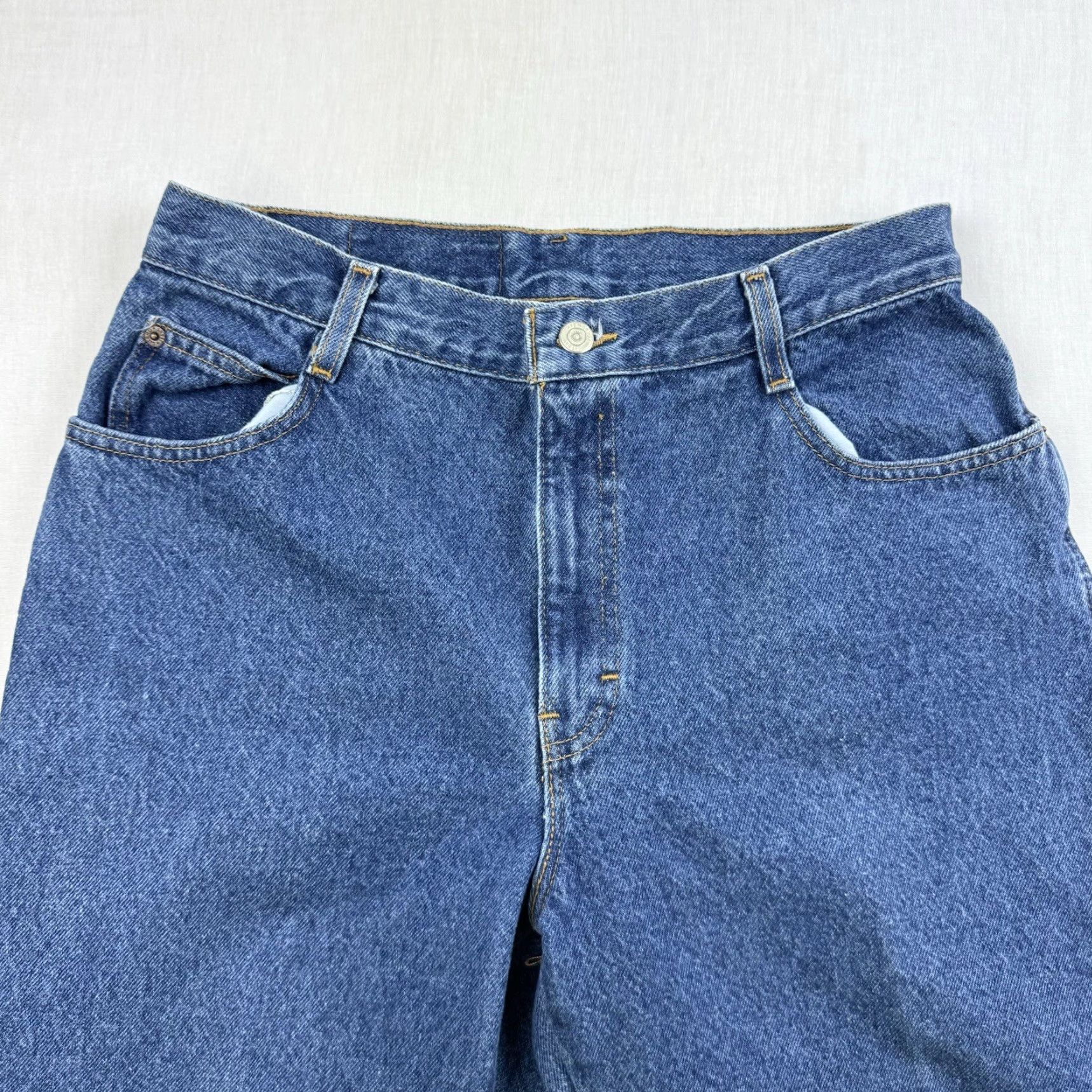Vintage VINTAGE Gitano Jeans Womens 14 Petite Blue Mom Jeans High Waist 90s Grunge Y2K Jeans Womens 14 Petite Blue 90s Mom Gitano Size 36" / US 14 / IT 50 - 3 Thumbnail