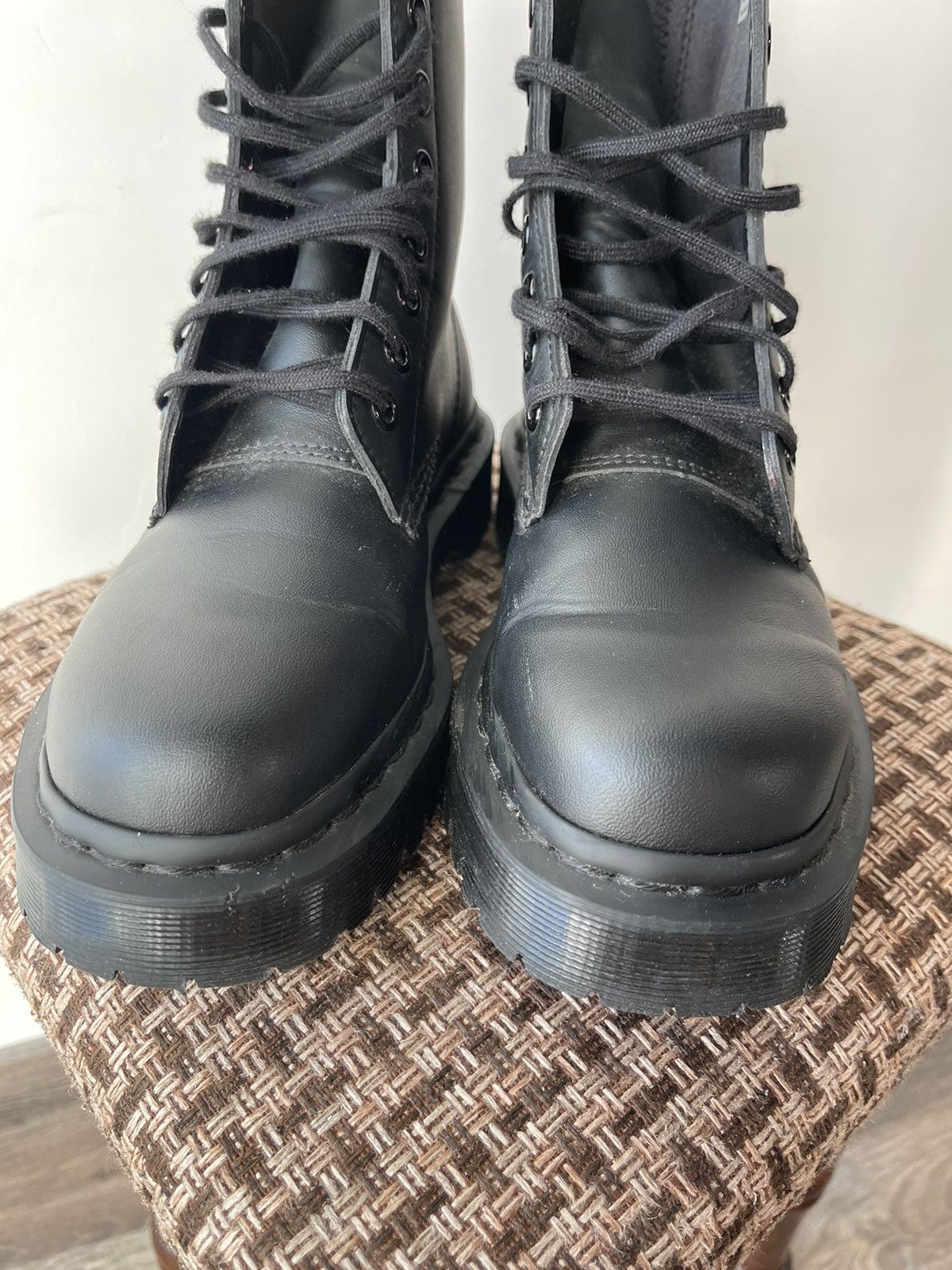 Dr. Martens Dr. Martens Vegan Jadon II Mono Platform Boots Black Sz EU37 Size US 7 / IT 37 - 4 Thumbnail
