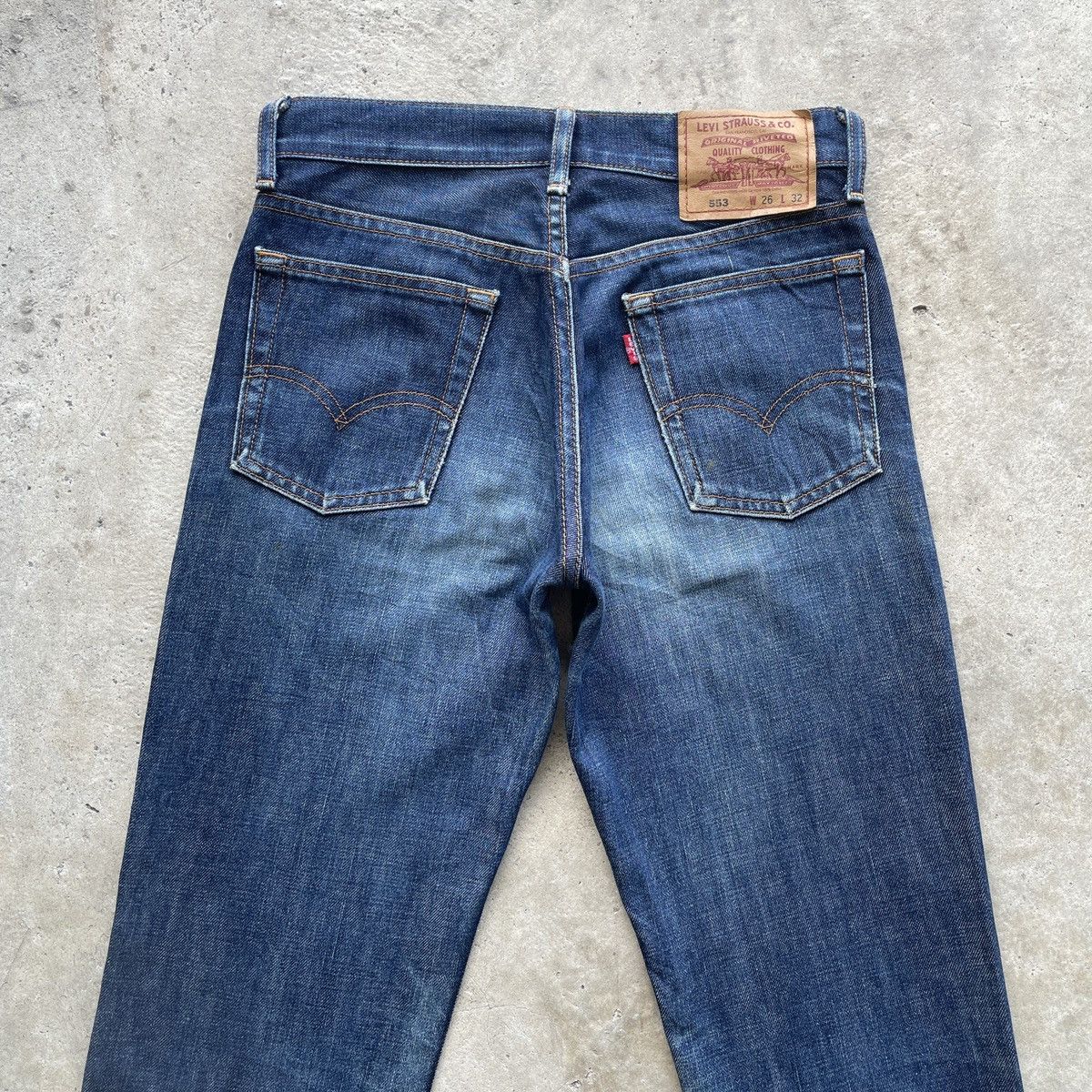 Levi's Vintage Clothing Vintage Levi’s 553 Faded FLARE Distressed BOOTCUT Jeans Pant Size US 28 / EU 44 - 12 Thumbnail