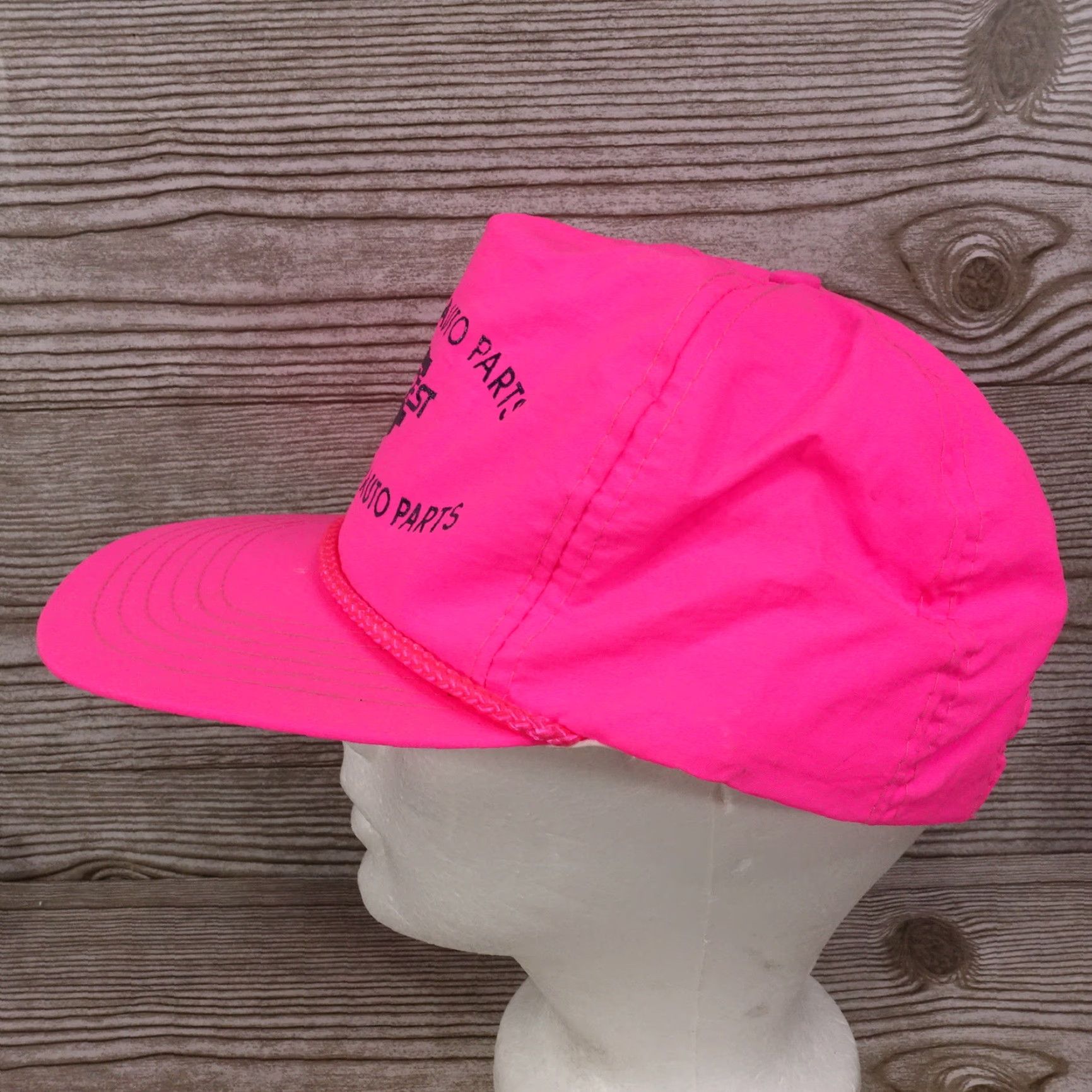 Vintage VINTAGE Carquest Arnold Kohler City Missouri MO Neon Pink Trucker Snapback Hat – Adjustable Unisex Adults Pink Cap, 90s? Vintage Casual Headwear Size ONE SIZE - 5 Thumbnail