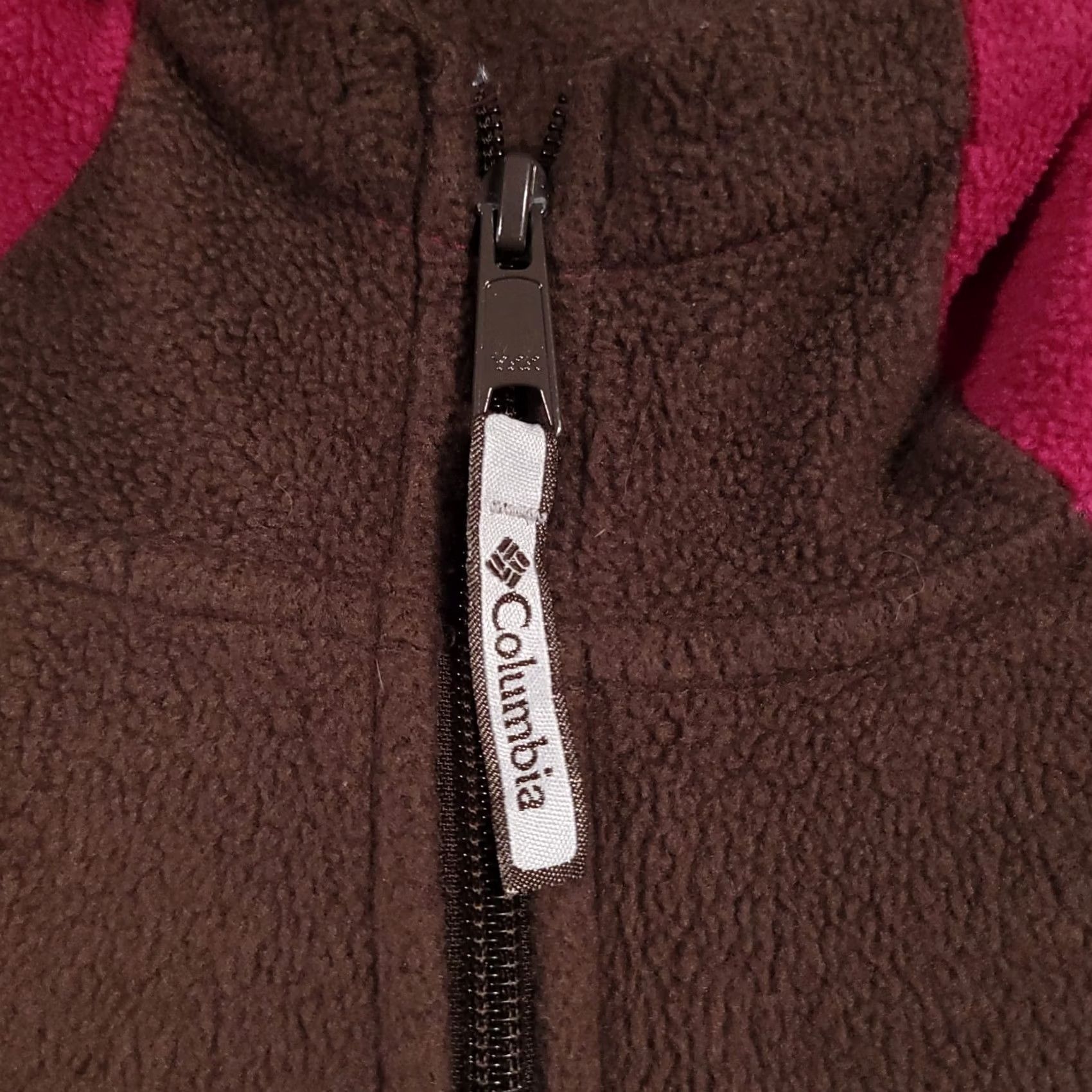 Pinko Columbia Hoodie Womens Medium Brown Pink Colorblock Full Zip Sweatshirt Jacket Size M / US 6-8 / IT 42-44 - 5 Thumbnail
