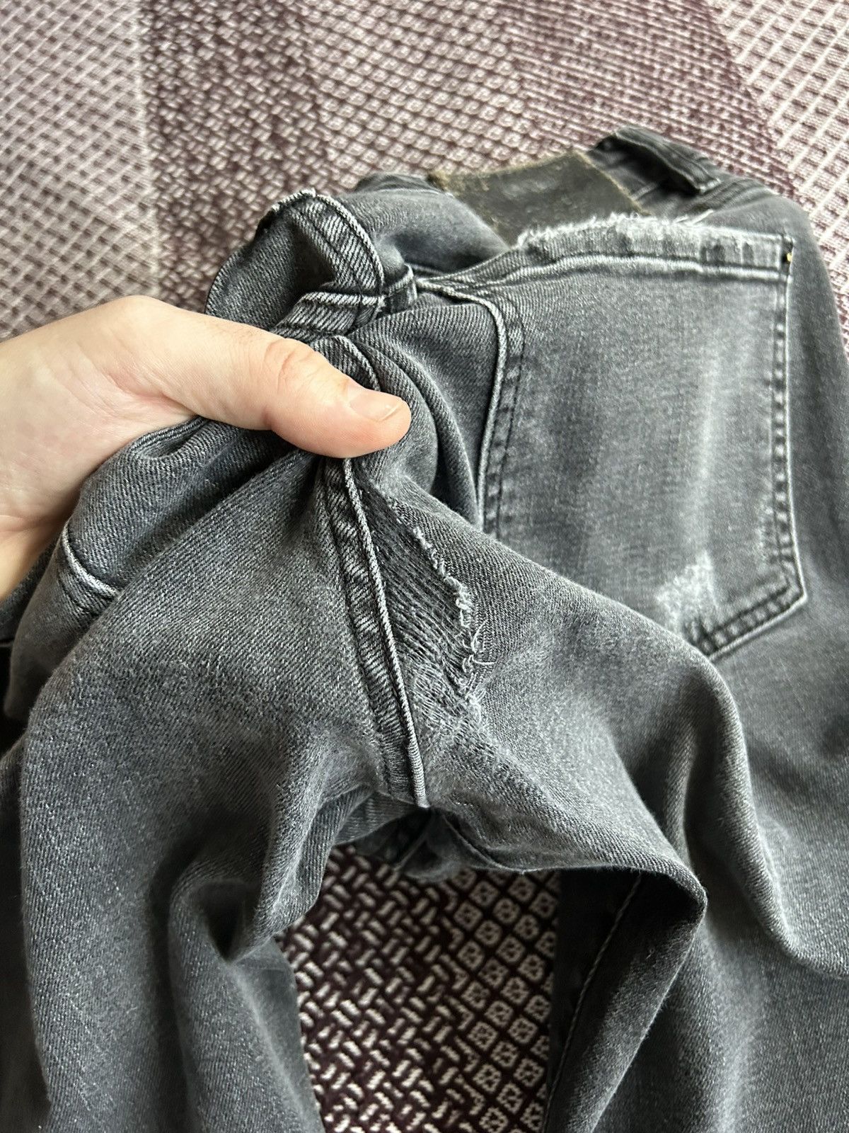 Dsquared2 Dsquared2 Distressed Black Denim Jeans Wash Italy Size 52 Size US 36 / EU 52 - 16 Thumbnail