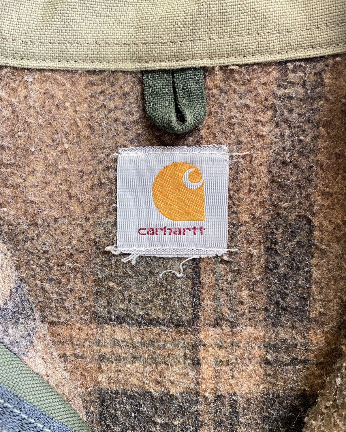 Carhartt Vintage Carhartt Detroit Blanked Lined Jacket - J129 OLV Size US L / EU 52-54 / 3 - 5 Thumbnail