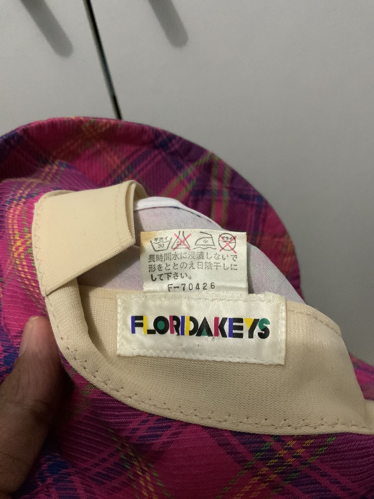 Japanese Brand Florida Keys Plaid Bucket Hat Size ONE SIZE - 10 Thumbnail
