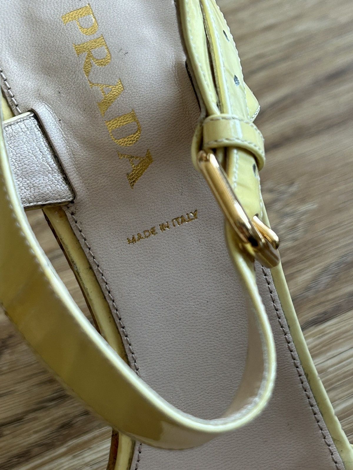 Prada Prada leather ankle strap cork high heels sandal size 39,5 Size US 9.5 / IT 39.5 - 19 Thumbnail