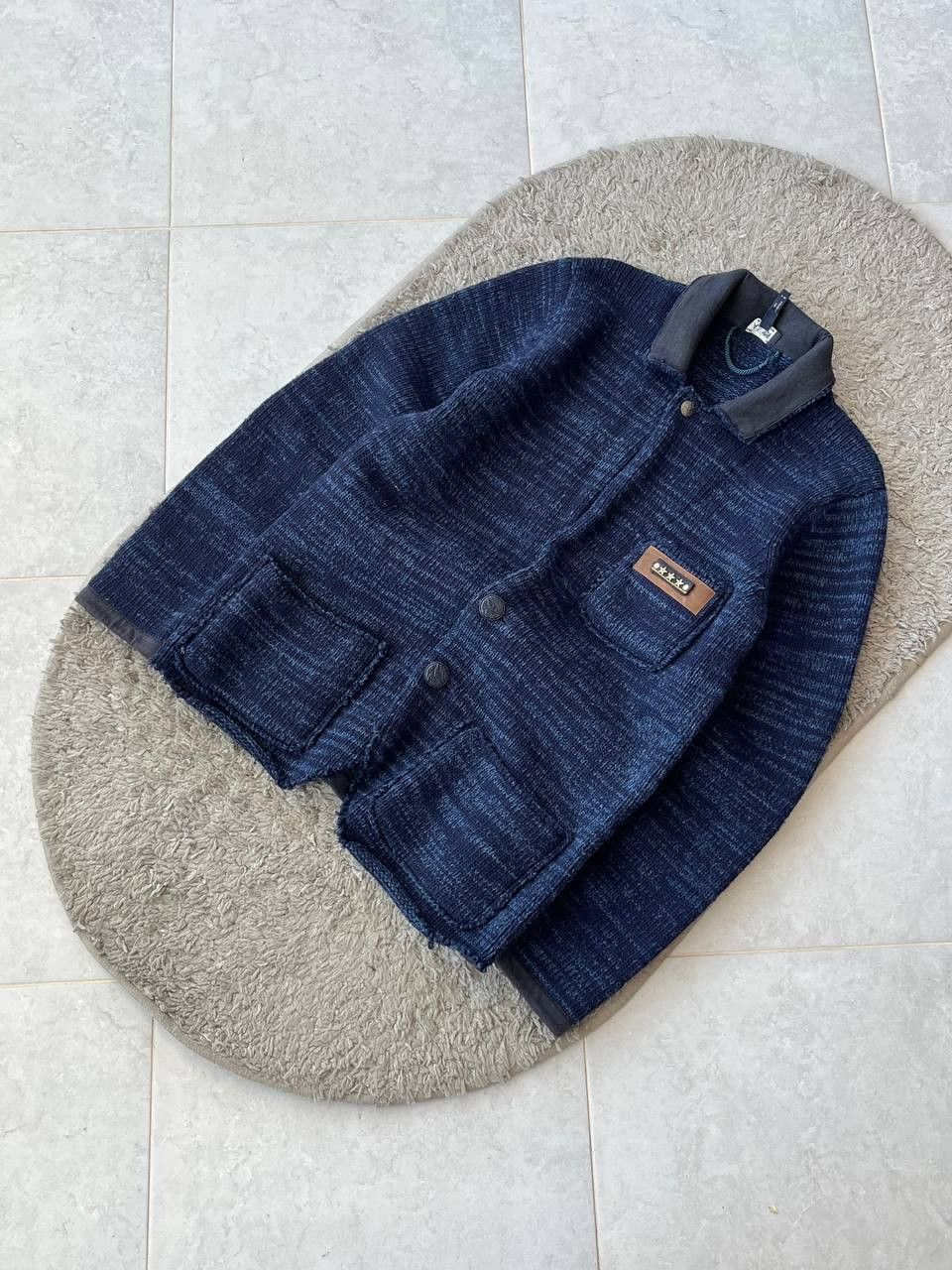 Emporio Armani ARMANI JEANS Cardigan Sweater Botton Up Military Style Size US L / EU 52-54 / 3 - 2 Thumbnail