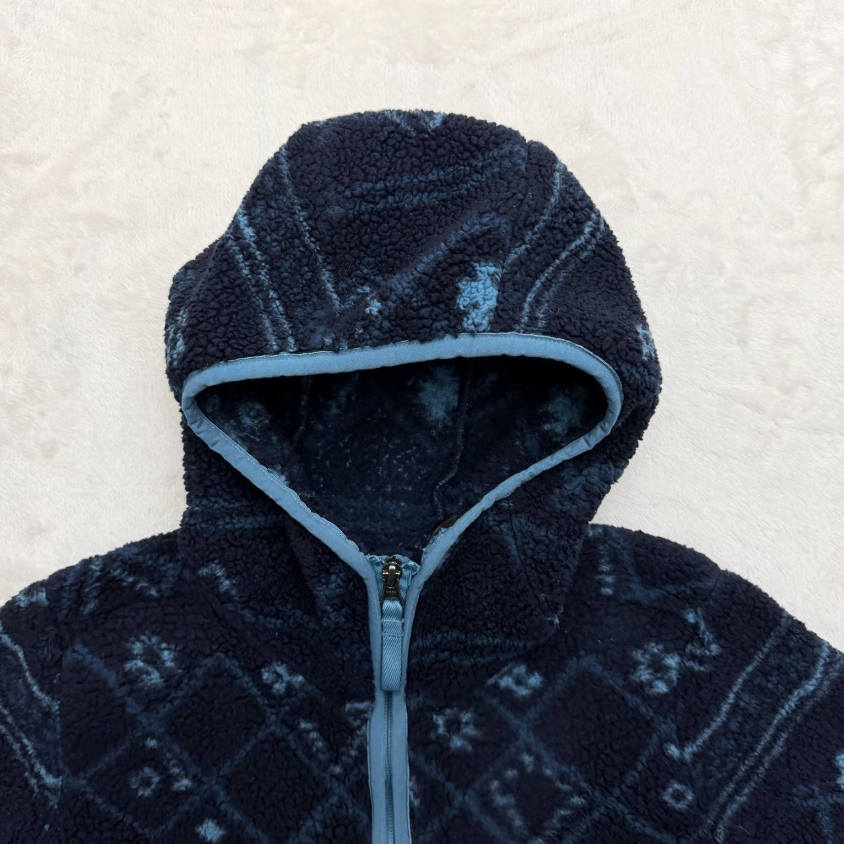 The North Face The North Face Sweater Womens XS Blue Fleece Hooded Half Zip Pullover Crew Neck Zipper Logo Pockets 1/2 Zip Hoodie Size XS / US 0-2 / IT 36-38 - 2 Thumbnail