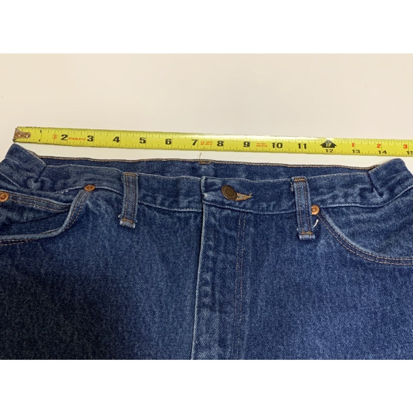 Wrangler Vtg Wrangler Jeans 915PW Mens Regular Fit Blue Denim 29x25 Measures 29x25 1980s Jeans Mens Blue Denim Wrangler 915PW Size US 29 - 3 Thumbnail