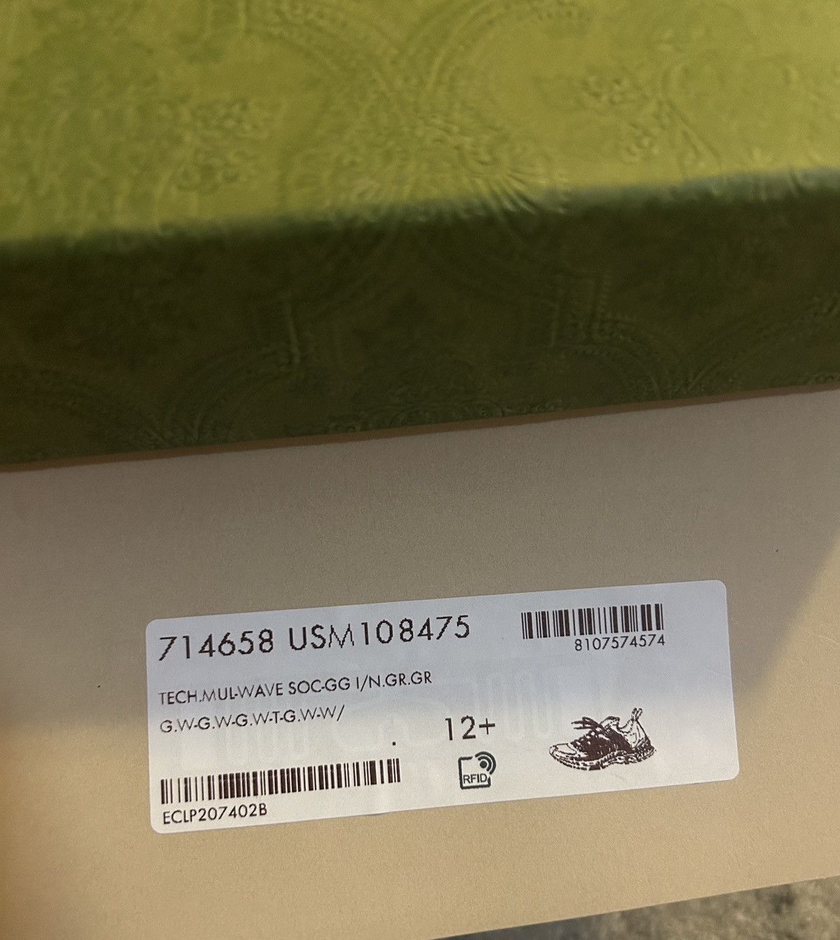 Gucci Gucci Men Run Sneaker Black White size 12.5 Size US 12.5 / EU 45-46 - 7 Thumbnail