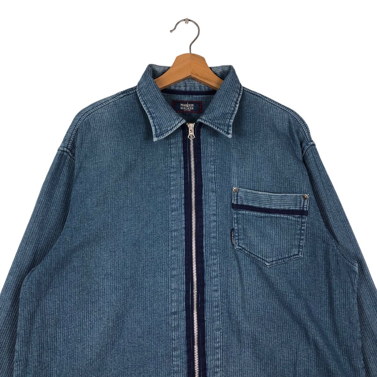 Japanese Brand 📌VINTAGE INDIGO WORK CHORE JACKET MADISON WALKER JAPAN Size US L / EU 52-54 / 3 - 6 Thumbnail