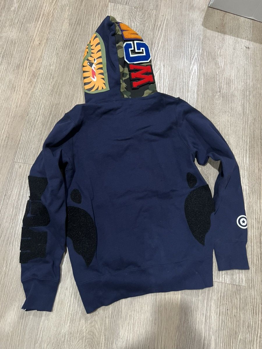Bape BAPE Detachable Shark Full Zip 1st Camo Size S Navy Hoodie Size US S / EU 44-46 / 1 - 4 Thumbnail