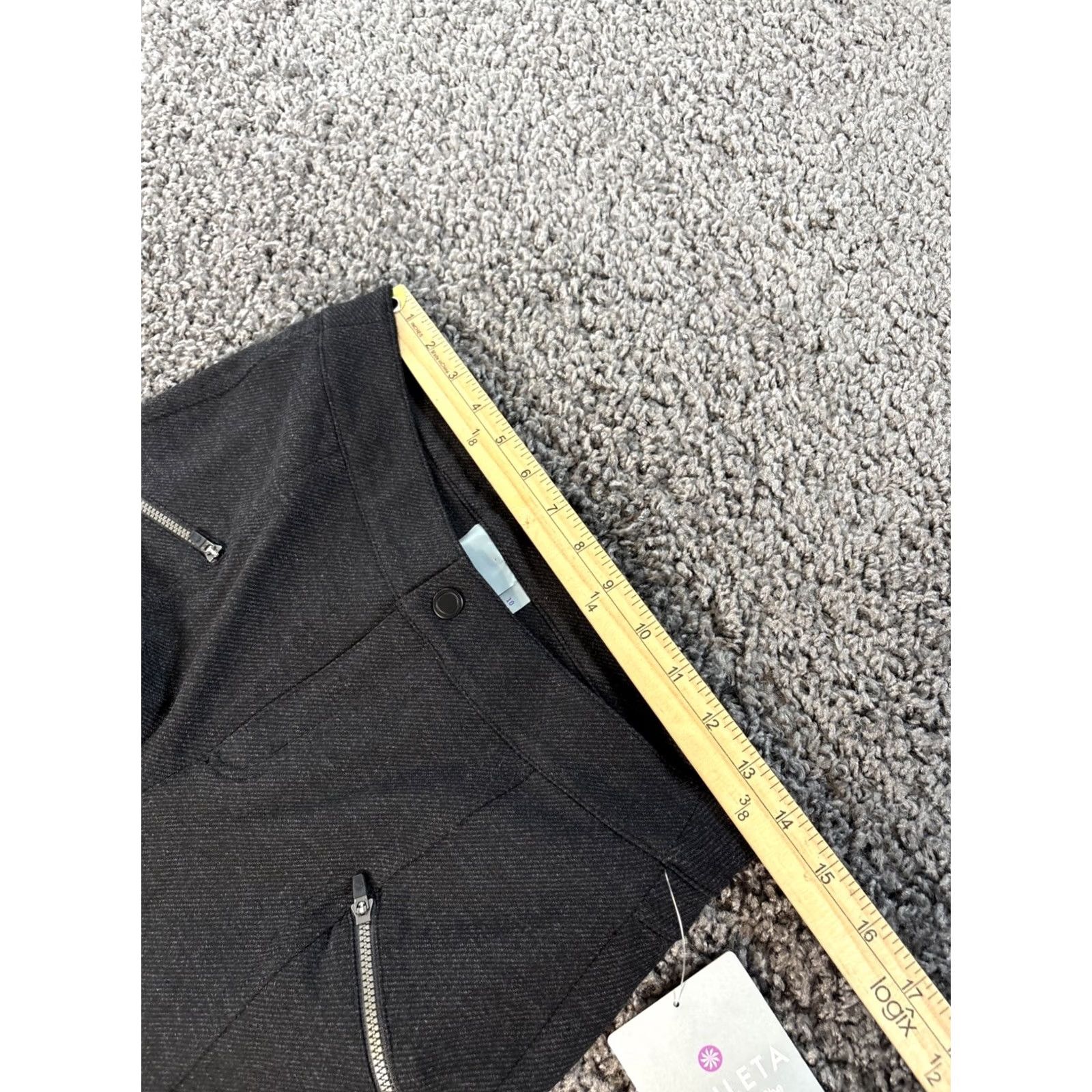 Athleta Athleta Pants Women NWT 10 Black Slim Leg High Rise Knit Accent Logo Athletic Athleisure Jacket? Size 32" / US 10 / IT 46 - 4 Thumbnail