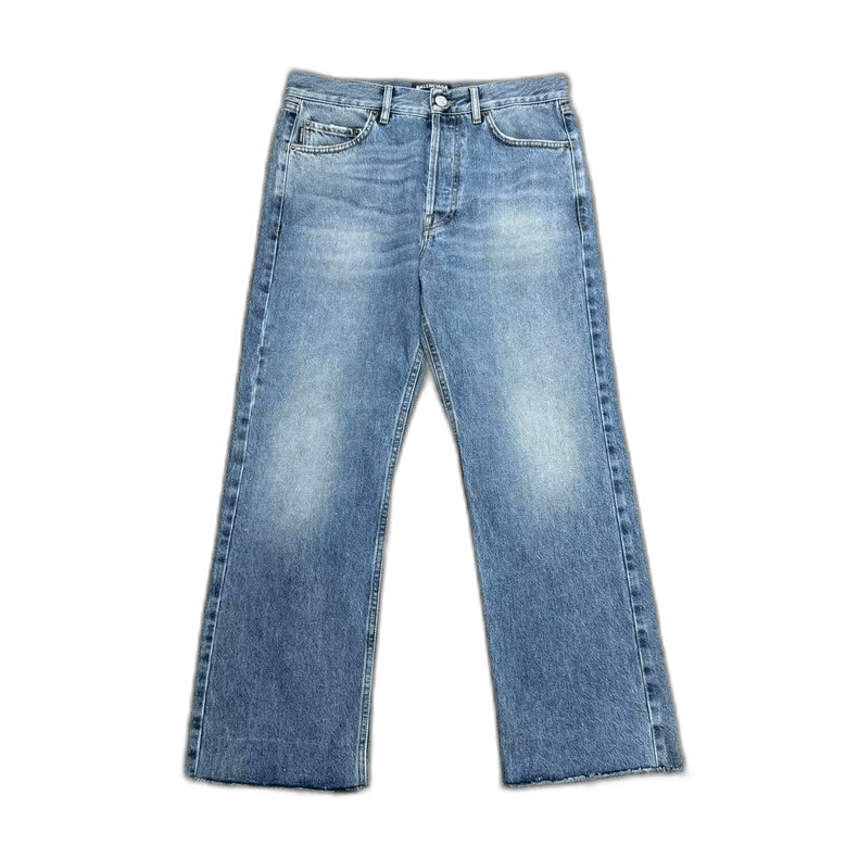 Balenciaga Balenciaga Distressed Wash Denim Pants-2505 Size US 30 / EU 46 - 1 Thumbnail