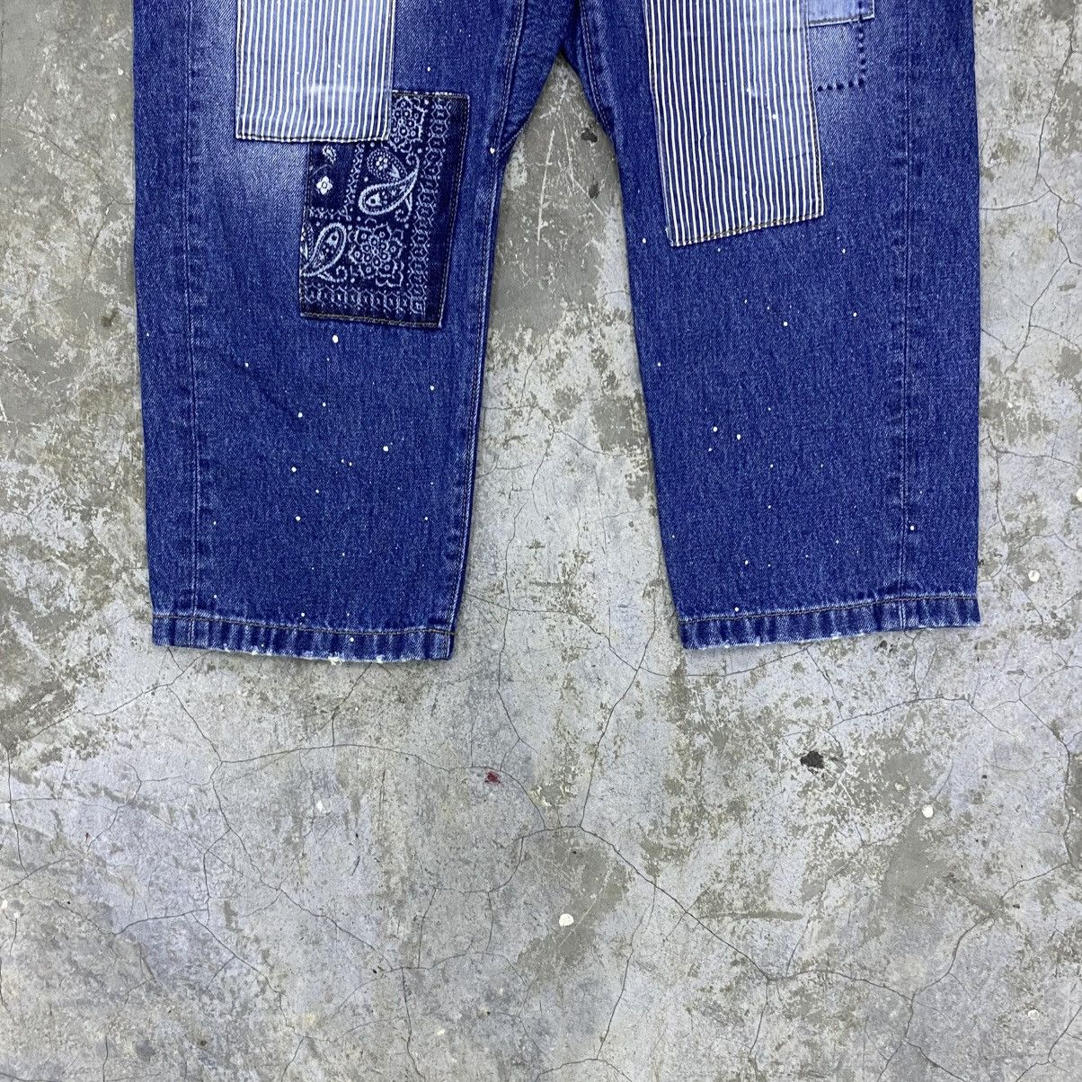 If Six Was Nine vintage tobila union made patchwork jeans Size US 29 - 2 Thumbnail