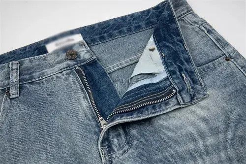 Jean Men's punk street gradient washed straight jeans y2k Size US 32 / EU 48 - 4 Thumbnail