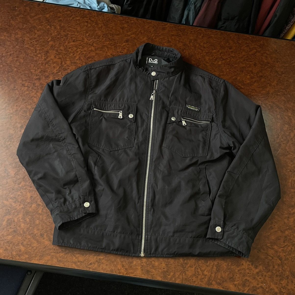 Vintage Vintage Dolce Gabbana 90s black jacket bomber chrome gaultie Size US M / EU 48-50 / 2 - 1 Thumbnail