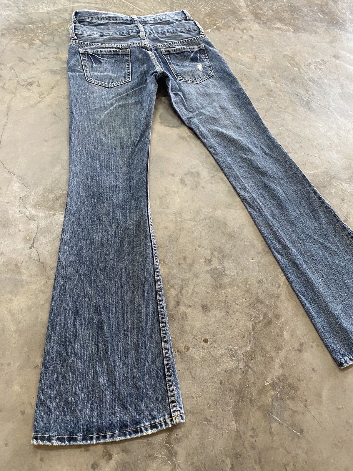 Hysteric Glamour × Japanese Brand × Le Grande Bleu (L.G.B.) Flare Jeans Japanese Oririn Jeans Distressed Boot Cut Size 26" / US 2 / IT 38 - 11 Thumbnail