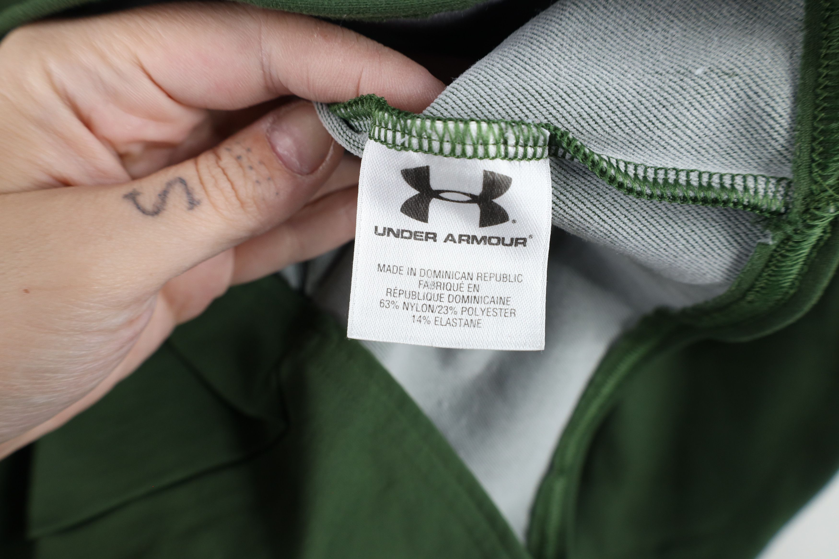 Under Armour × Vintage Under Armour Compression Mock Neck Training T-Shirt Green Size US M / EU 48-50 / 2 - 6 Thumbnail