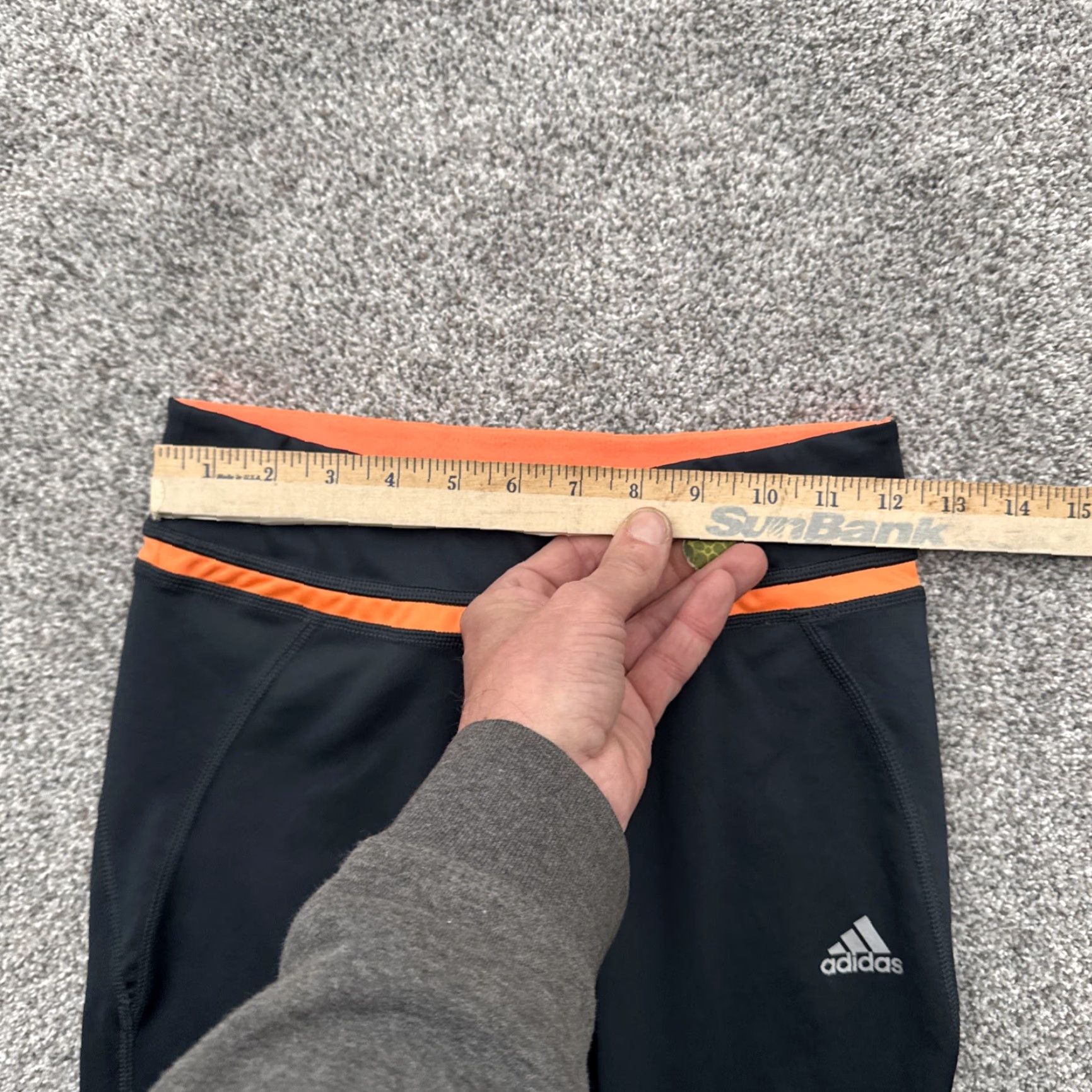 Adidas Adidas Leggings Women Small Cropped Capri Climalite Athletics Activewear Streetwear Cardio Yoga Gym Gorpcore Black 88% Polyester 12% Spandex Size 28" / US 6 / IT 42 - 3 Thumbnail
