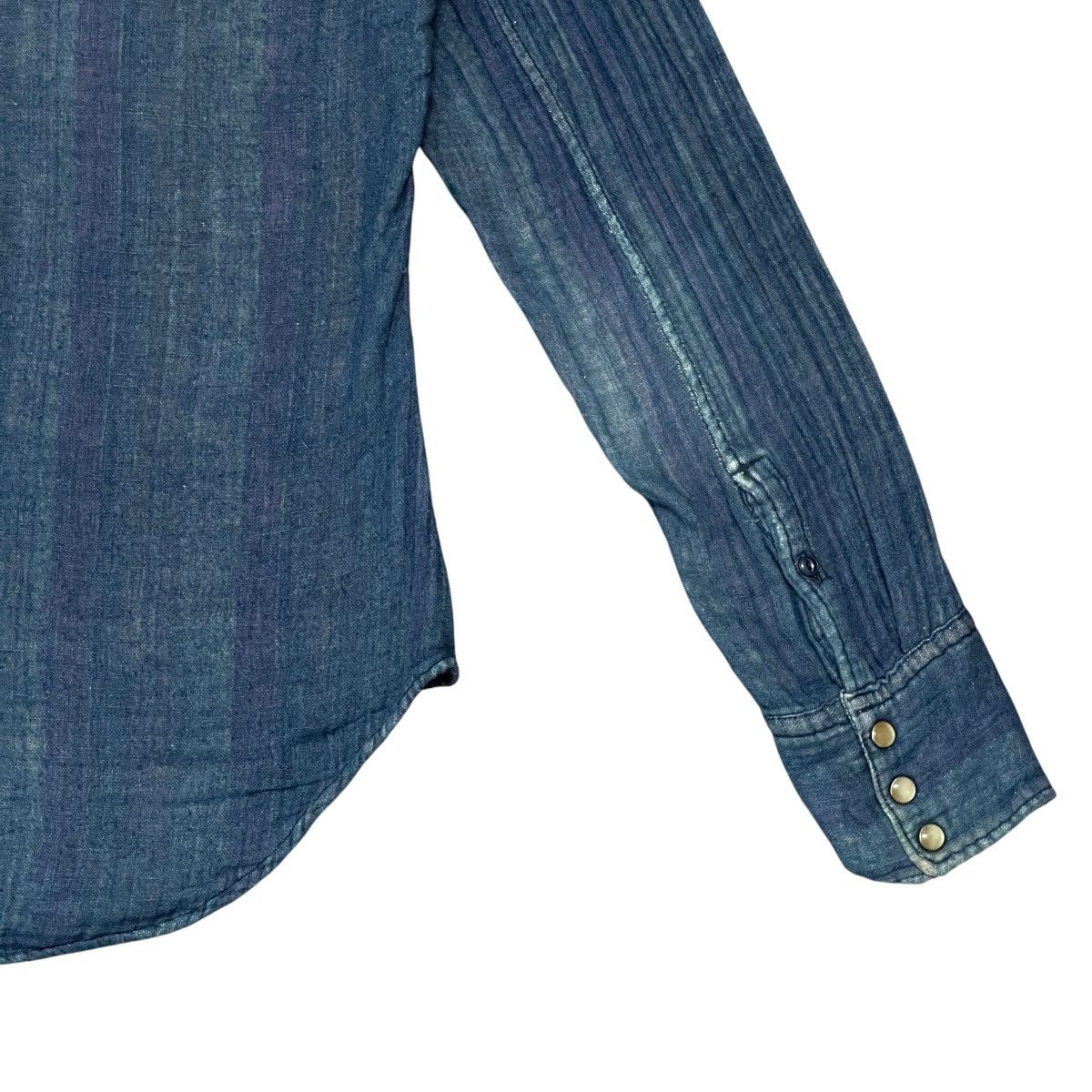 45rpm Vintage 45rpm Japan Indigo Lined Unisex Western Denim Shirt Size US M / EU 48-50 / 2 - 10 Thumbnail