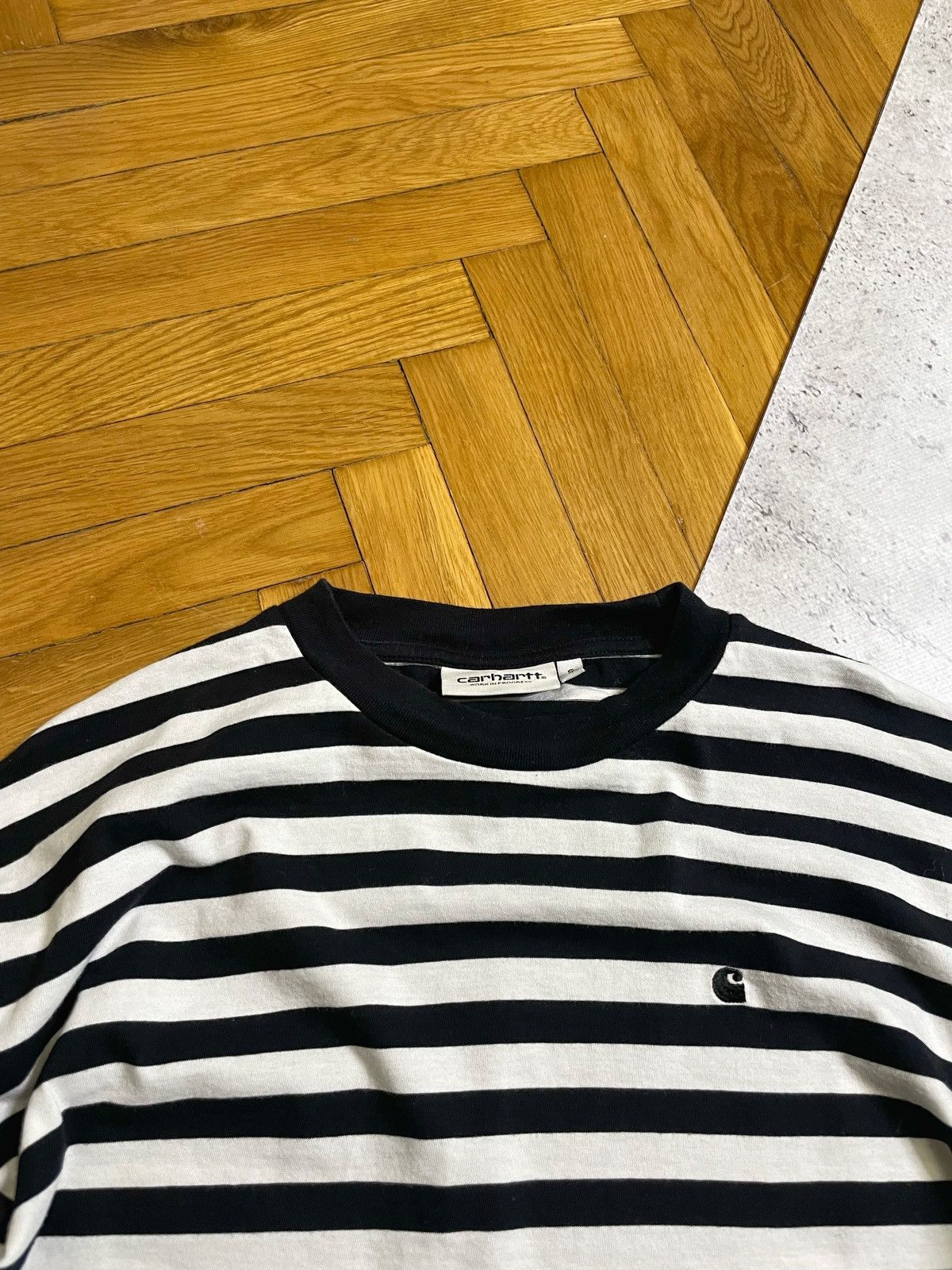 Carhartt × Carhartt Wip Carhartt Wip Black White Striped Longsleeve Men’s Size S Size US S / EU 44-46 / 1 - 4 Thumbnail