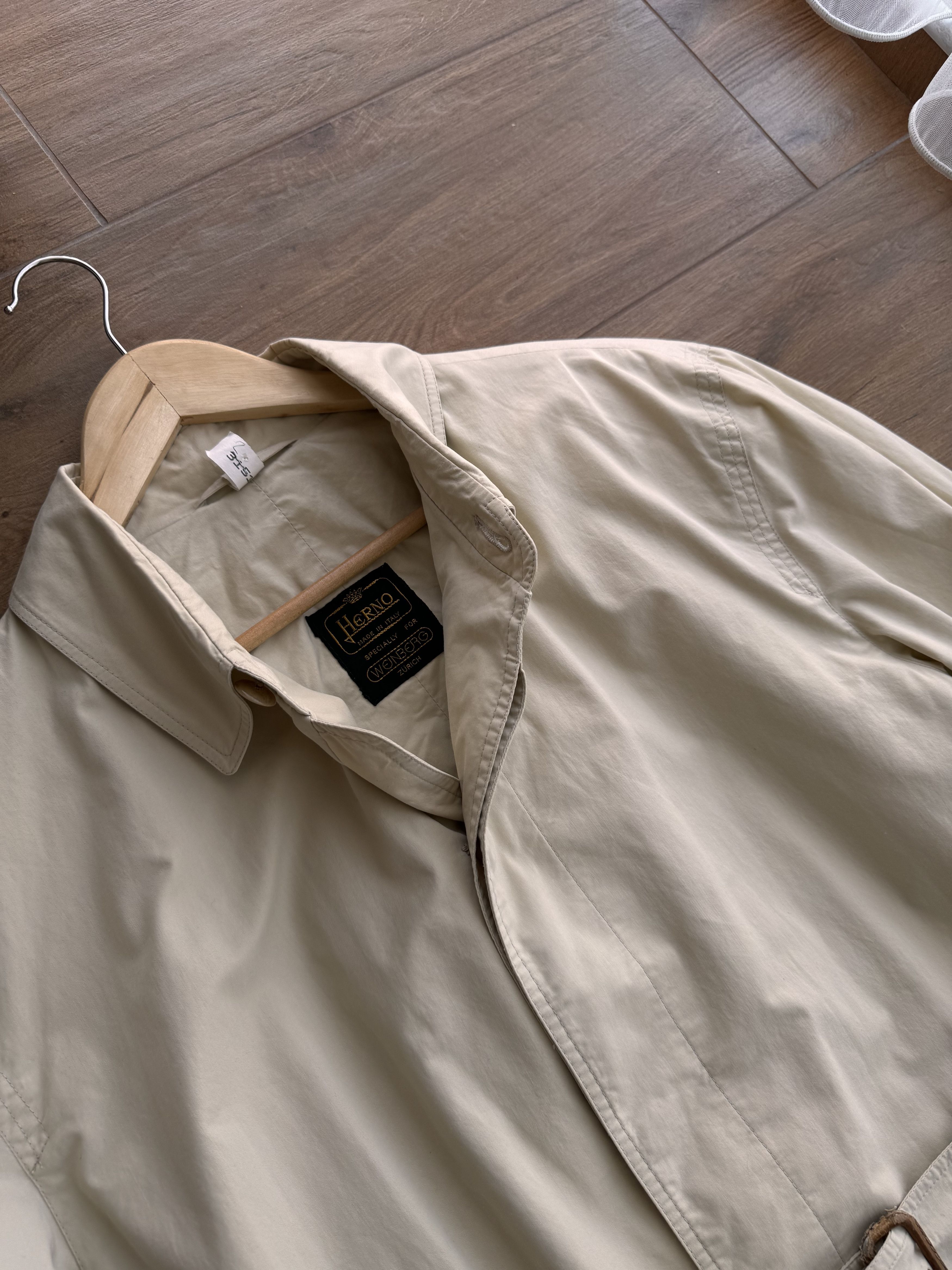 Vintage Herno Made in Italy Luxury Beige Long Coat