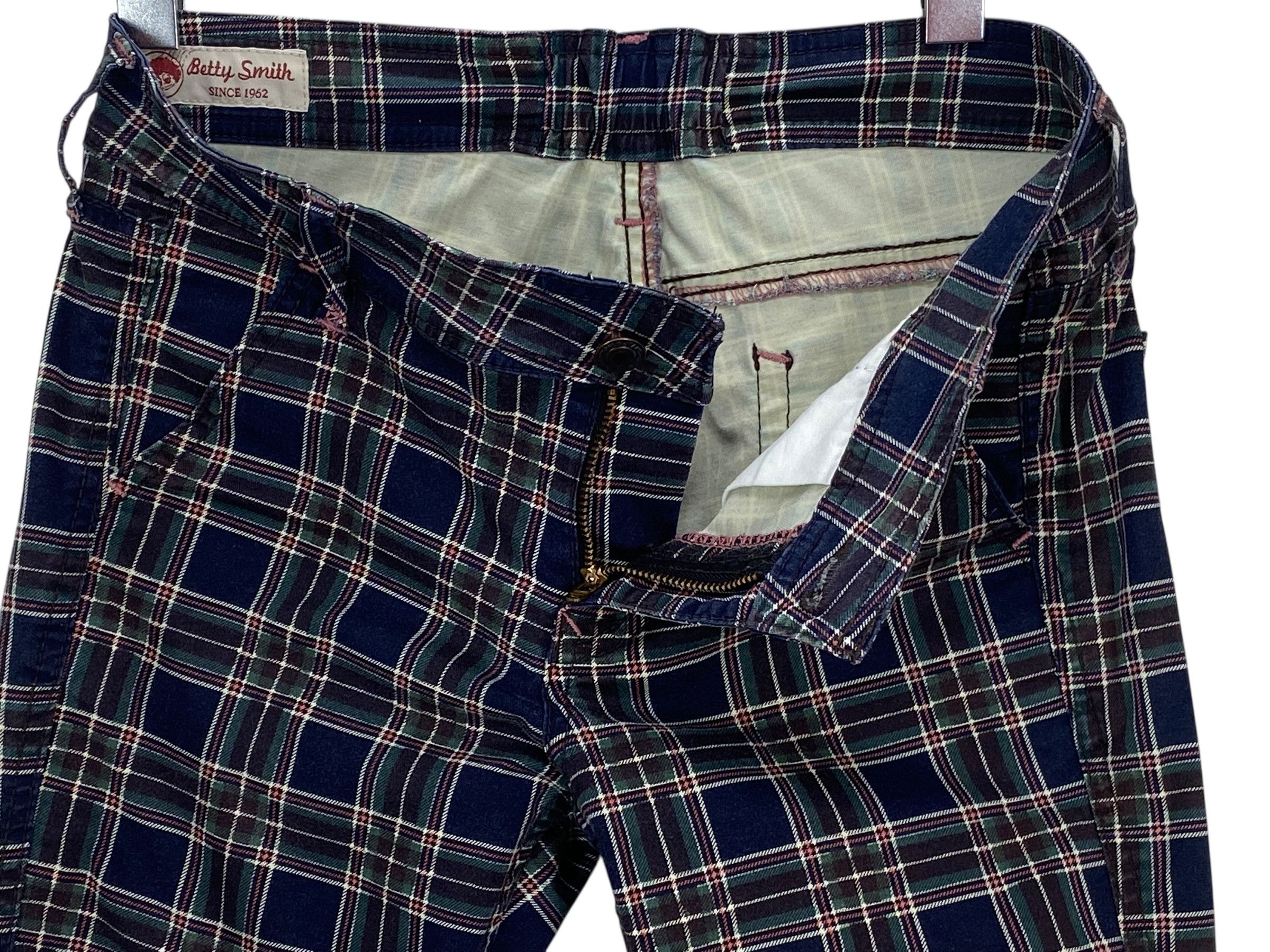 Japanese Brand Betty Smith Pants Hickory Pants Checkered Size 26" / US 2 / IT 38 - 6 Thumbnail