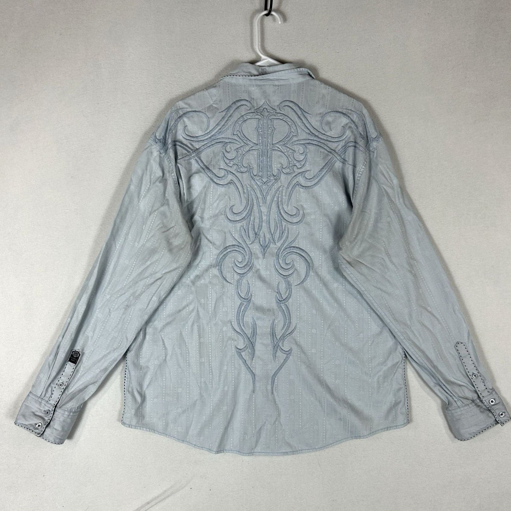 Roar Roar Button-Down Shirt Long Sleeve Men 2XL Embroidered Patterned Top Size US XXL / EU 58 / 5 - 5 Thumbnail