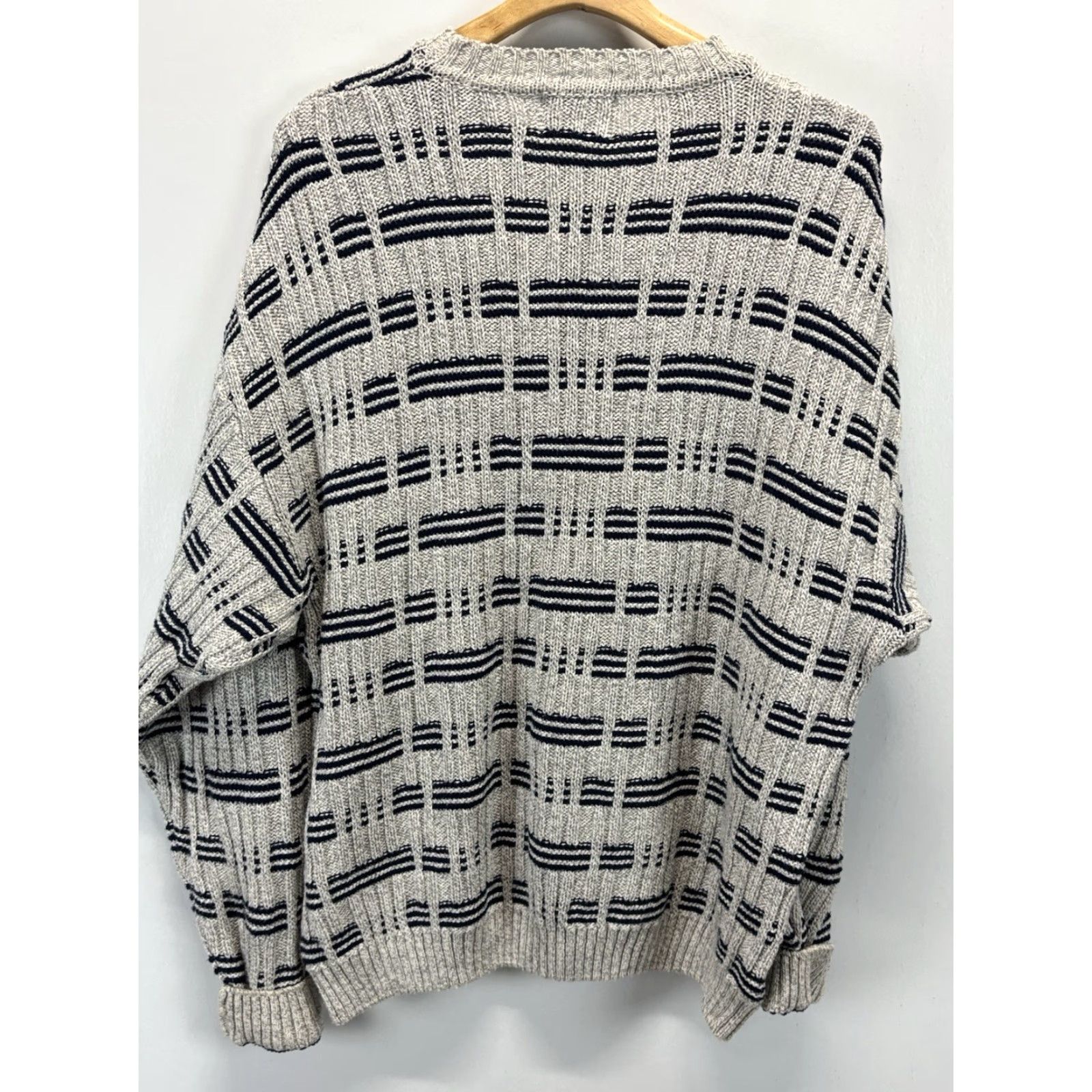 Incu VINTAGE INC Sweater Men XL Crew Neck Chunky-Knit 90s Casual Cotton Made USA Size US XL / EU 56 / 4 - 3 Thumbnail
