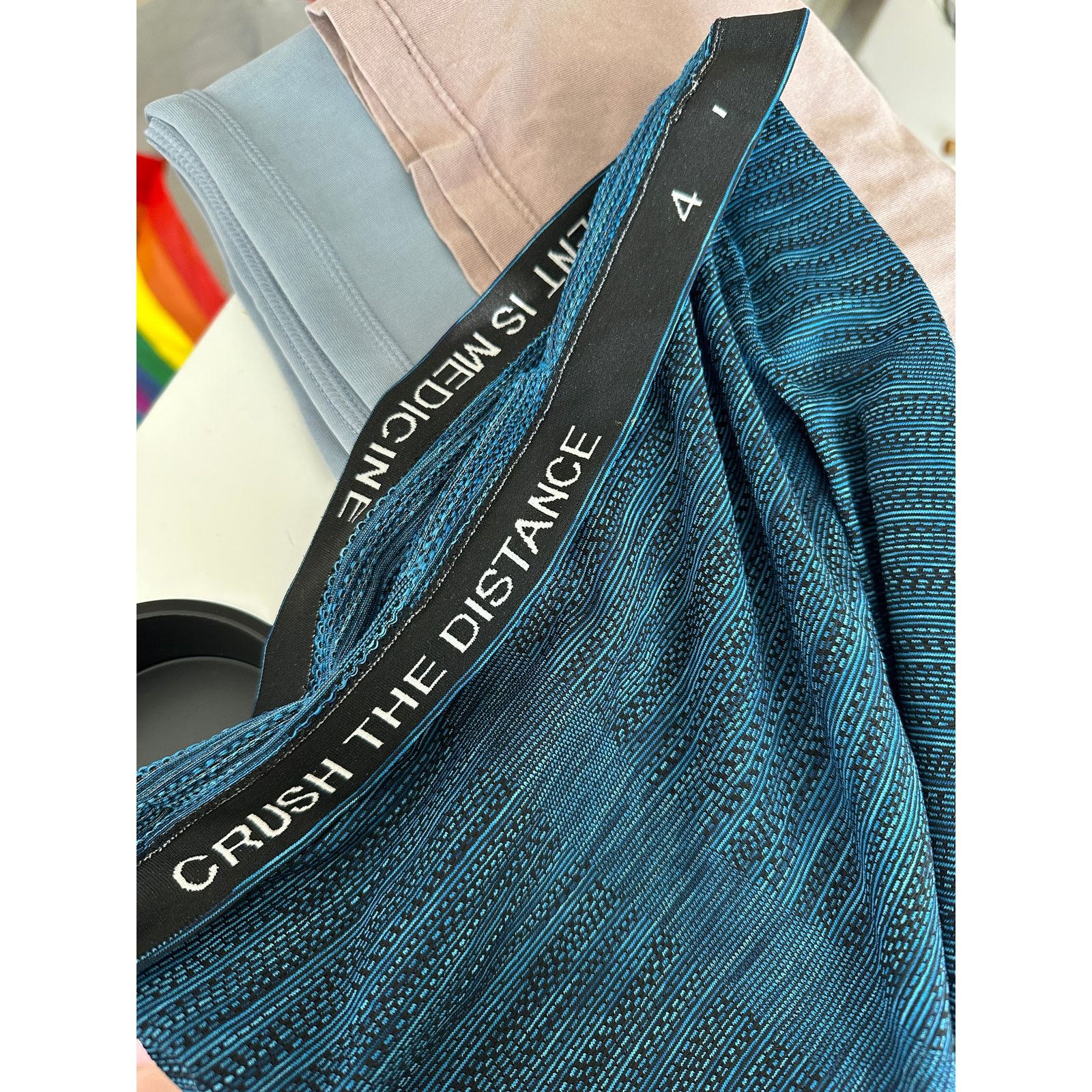 Lululemon Lululemon Blue & Black Stripe Swiftly Tech Short Sleeve Tee Size S / US 4 / IT 40 - 7 Thumbnail