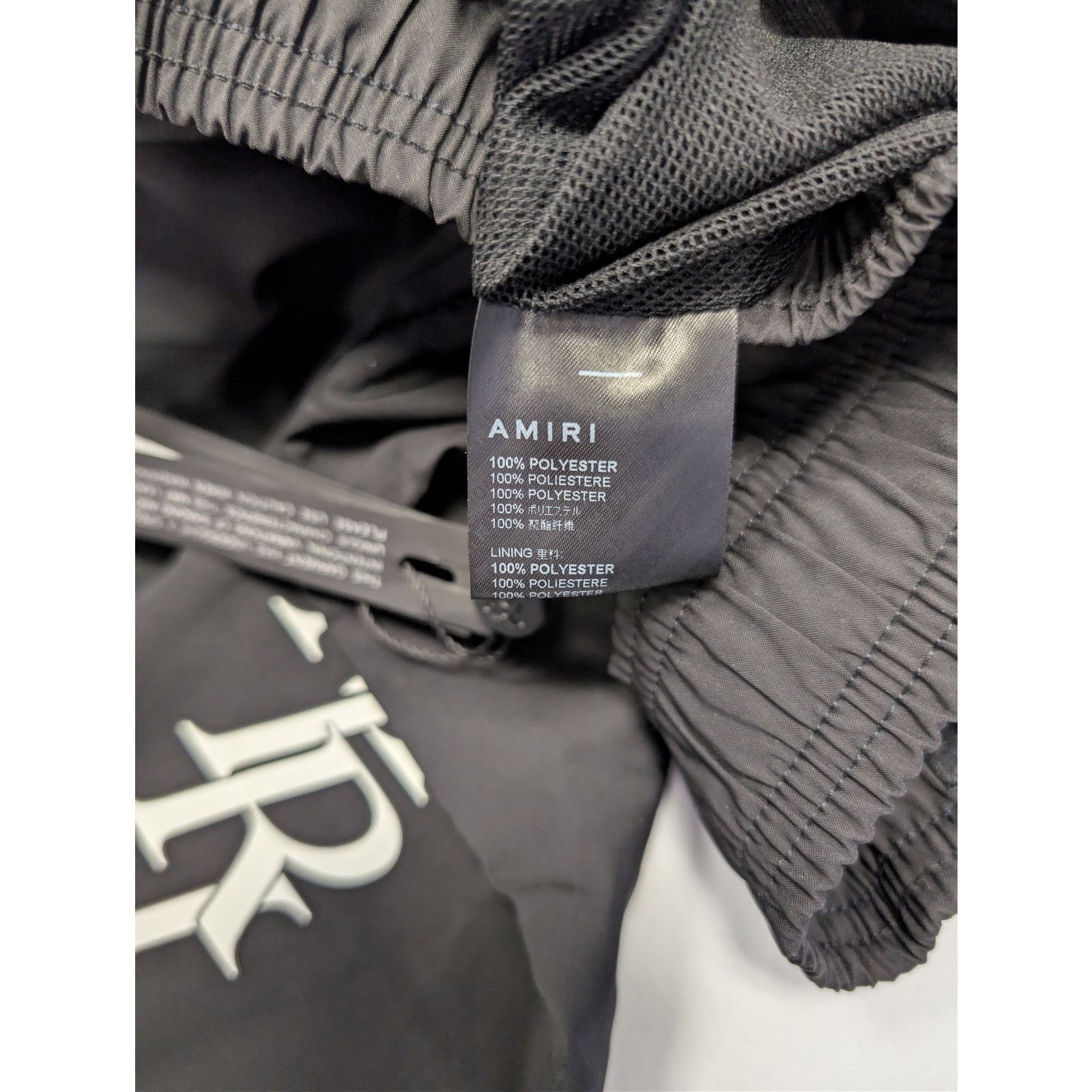 Amiri o1rshd1 Amiri Stack Logo Swim Trunk Shorts in Black Size US 38 / EU 54 - 17 Thumbnail