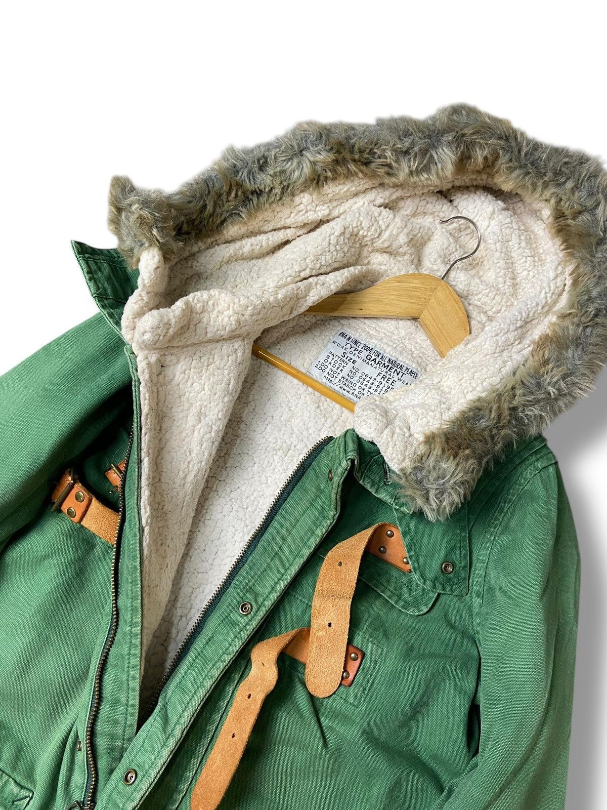 Japanese Brand × Vintage Rna Punk Gothic Fur Hooded Jacket (117) Size US M / EU 48-50 / 2 - 7 Thumbnail