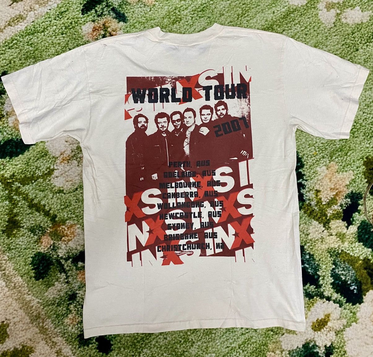 Vintage Y2K INXS Shirt World Tour 2007 Size US L / EU 52-54 / 3 - 9 Thumbnail