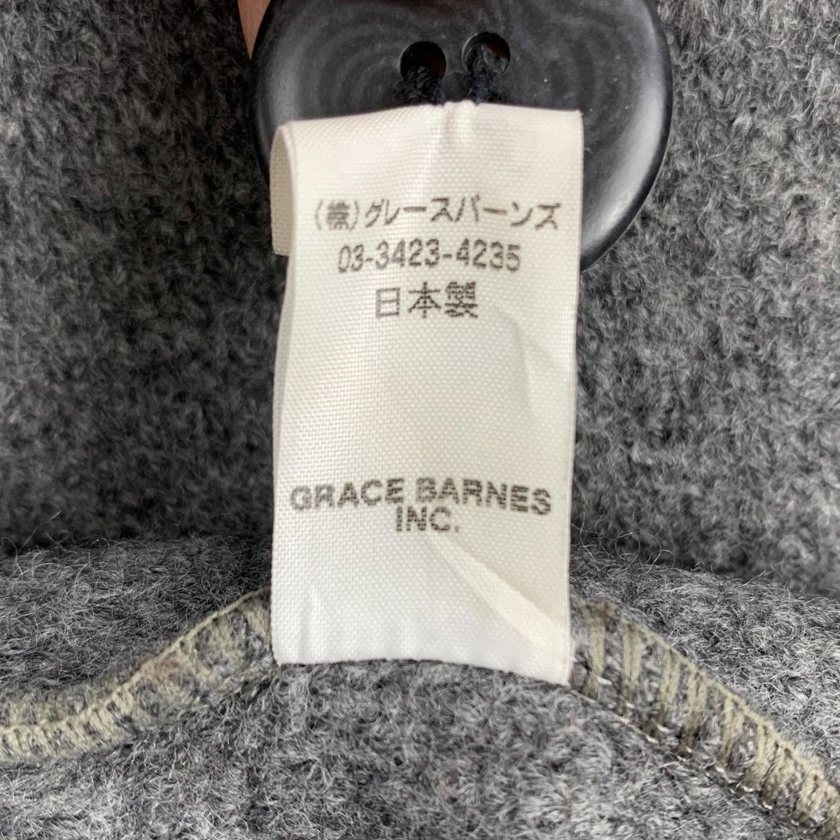 Vintage GRACE BARNES Inc. Grey Wool Duffle Jacket Coat Size US S / EU 44-46 / 1 - 7 Thumbnail